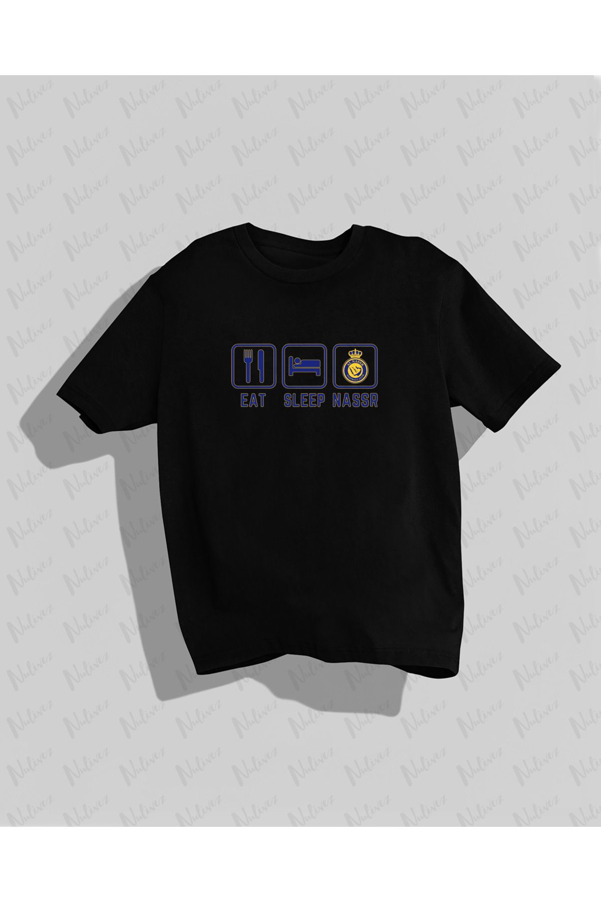 Nulivez AL-NASSR Tasarımı Baskılı Yüksek Kalite Kompakt Unisex Oversize T-Shirt