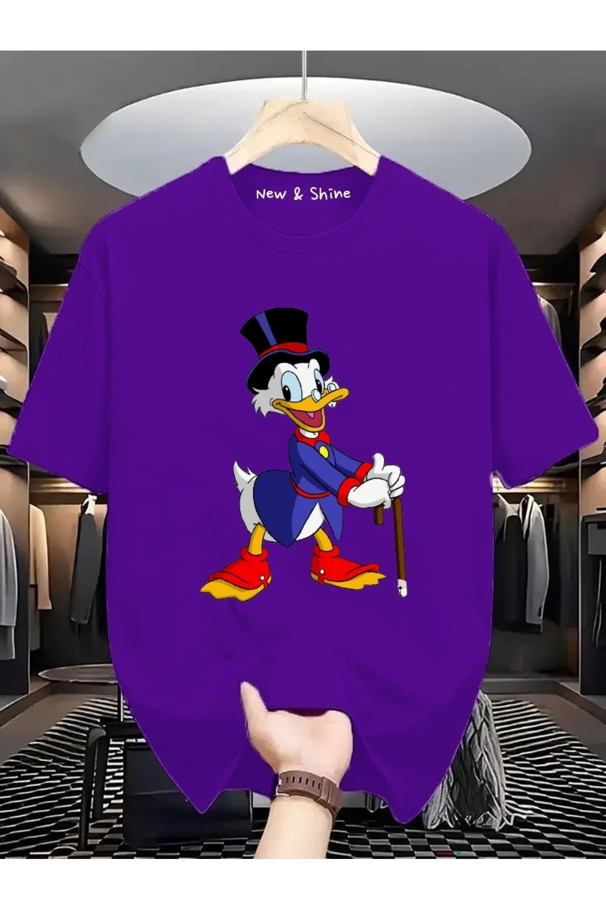 New Shine Uncle Duck Büyük Beden Oversize T-Shirt