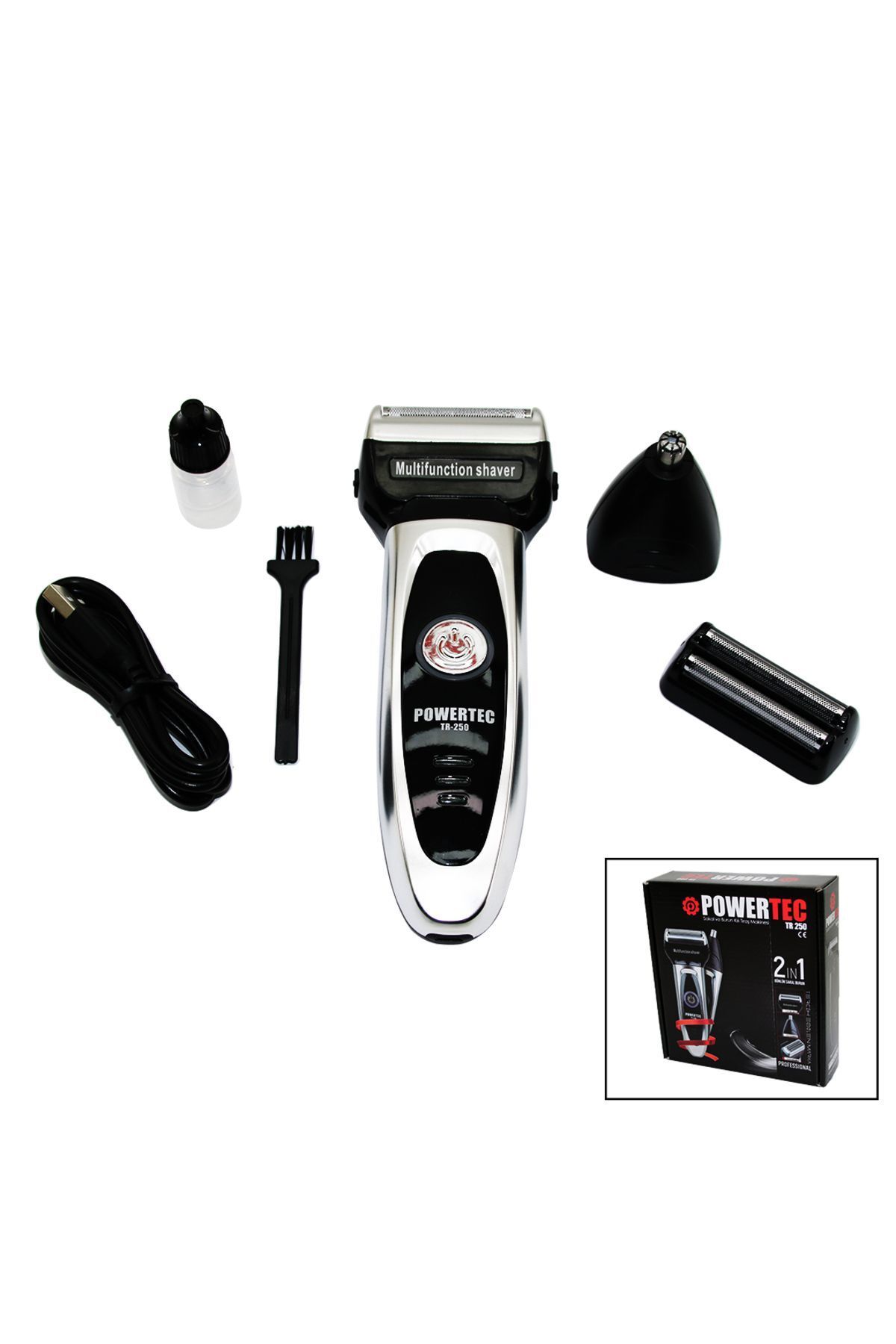 mrpurple POWER TEC TR-2502IN1SIFIR SAKAL+TÜY ALMA BAŞLIK+SAKAL ÇİZME BIÇAKLI YEDEK BIÇAK - PRP1539-2371