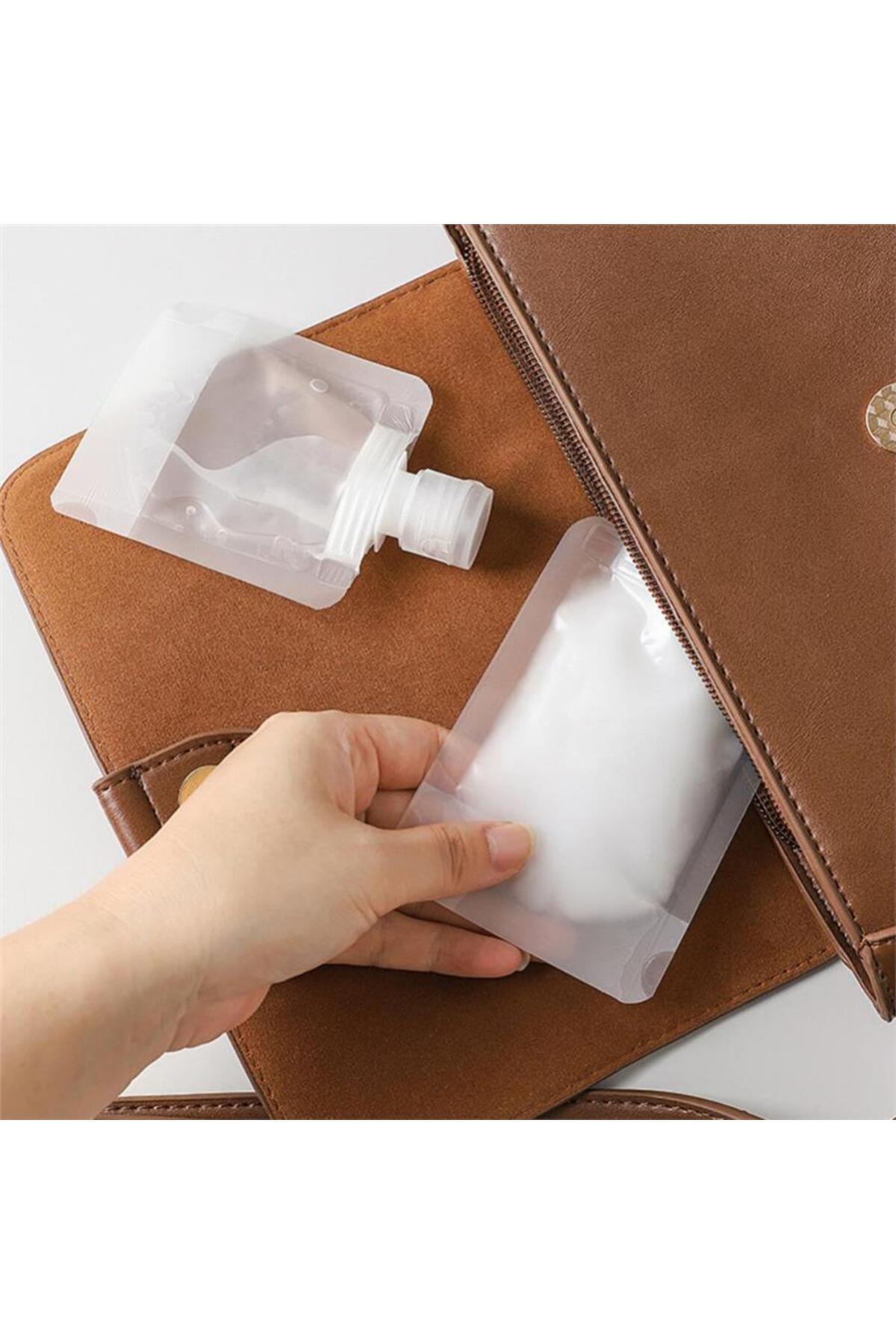 1 Adet Taşınabilir Sıvı Seyahat Kiti Pratik Sıvı Seyahat Torbası 100 ml — نارنجی tfc43209124 — تصویر 8 از 9