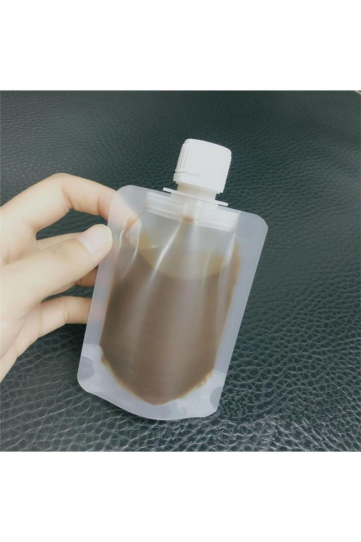 1 Adet Taşınabilir Sıvı Seyahat Kiti Pratik Sıvı Seyahat Torbası 100 ml — نارنجی tfc43209124 — تصویر 3 از 9