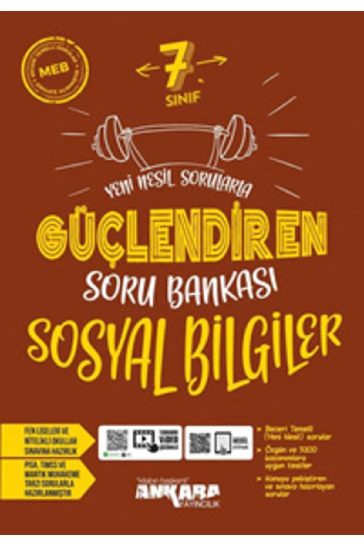 Ankara Yayıncılık 7. Sınıf Sosyal Bilgiler Soru Bankası Güçlendiren 9786052662199