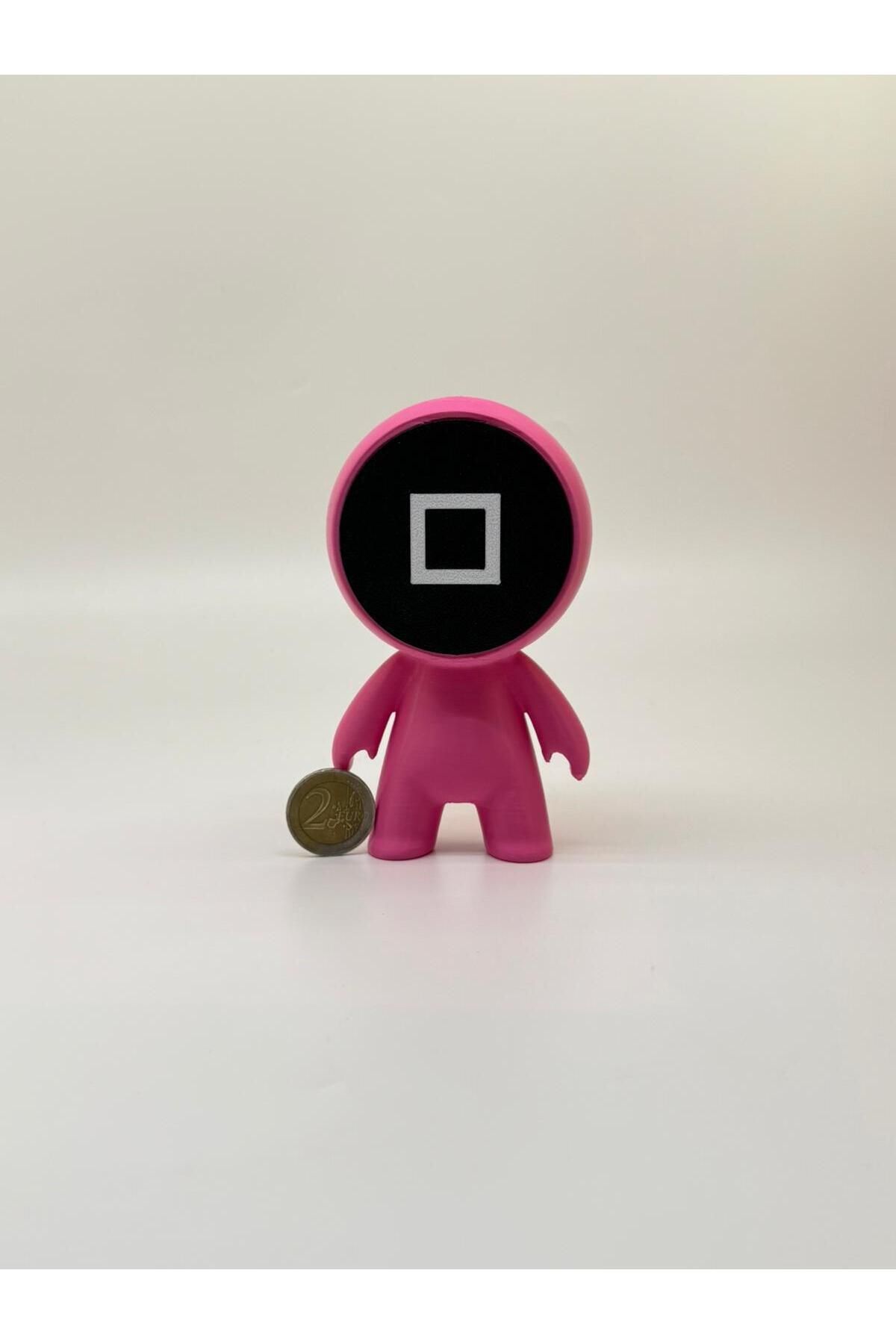 fyne Squid Game Muhafız Figürleri Kare - Tekli | Pembe | 13cm