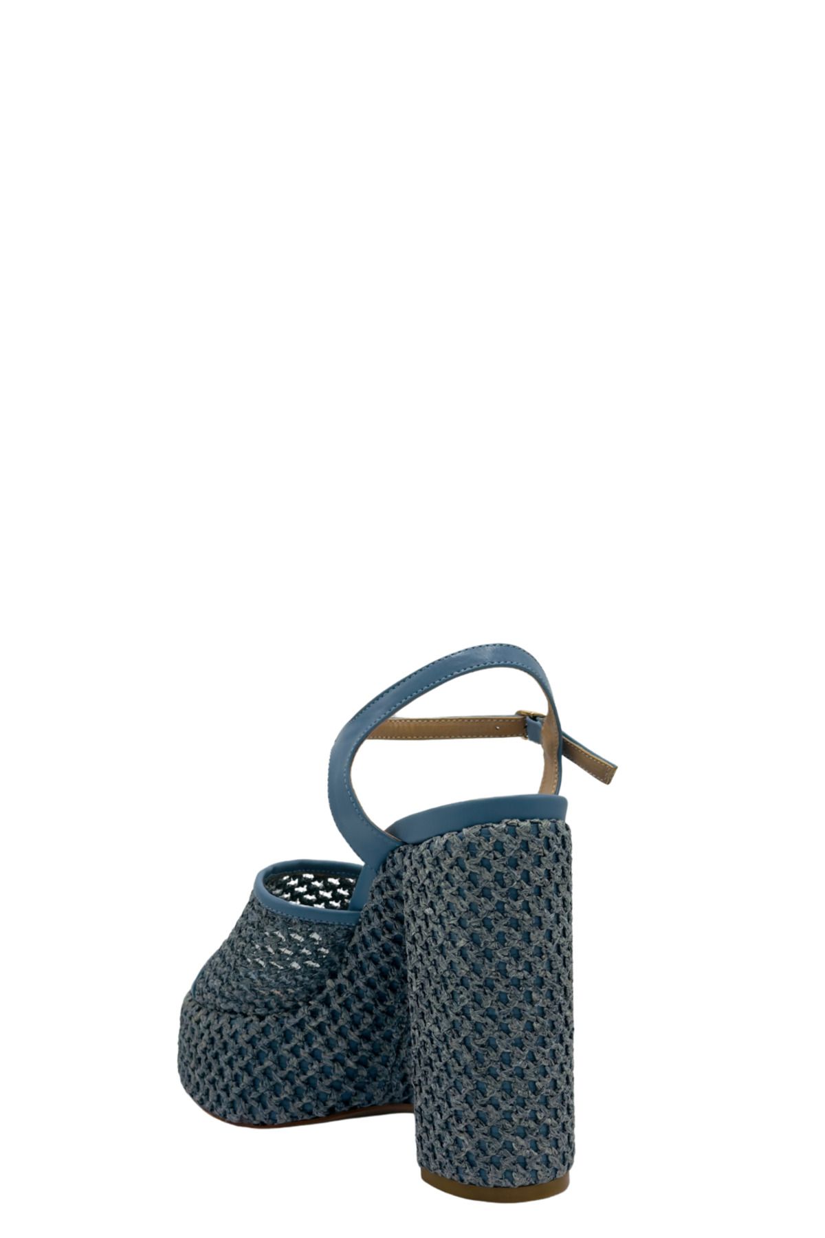 کفش مجلسی زنانه 041 2500019 آبی اورجینال Moulin Shoes