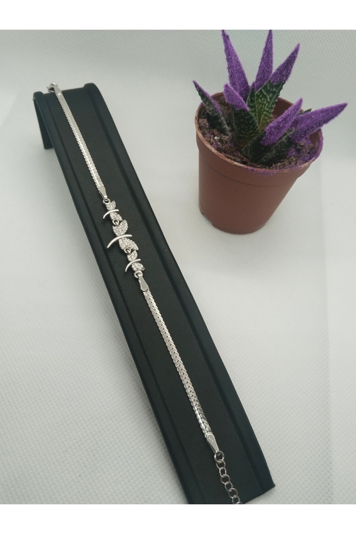 MehVa Silver 925 ayar zirkon taşlı rodyum kaplama yusufçuk modeli