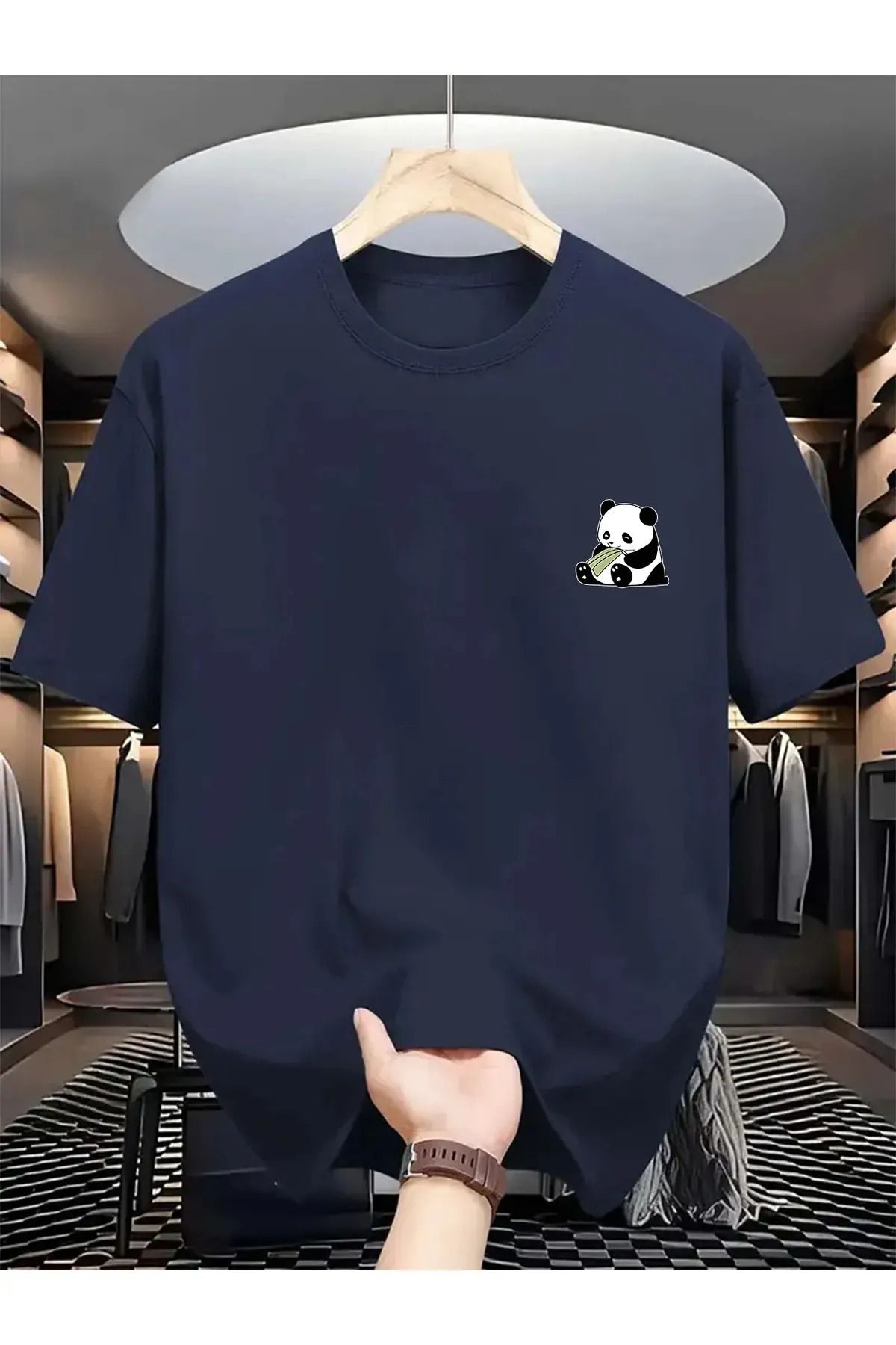 FeaR LeeS Panda Baskılı Oversize T-shirt