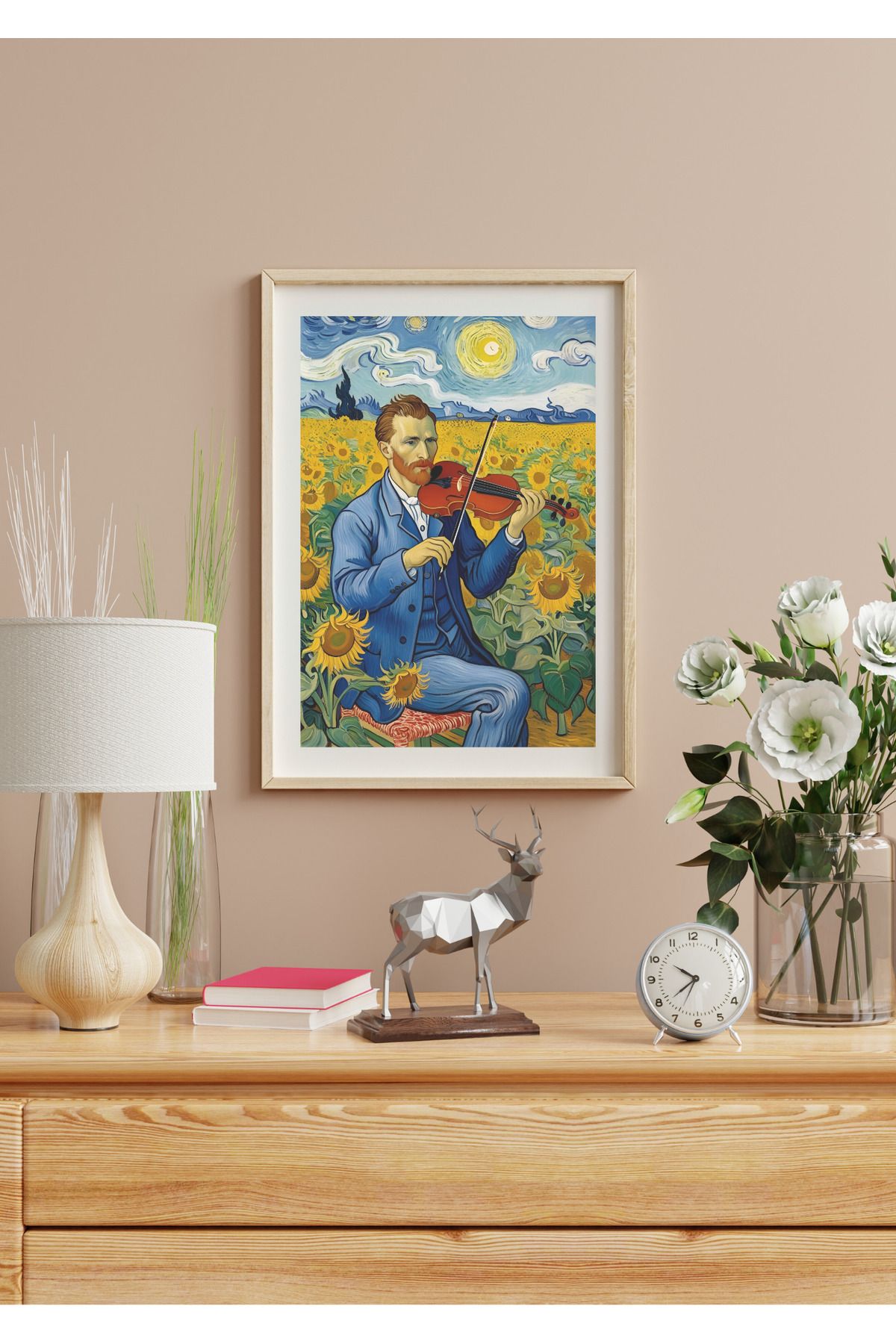 vinnie sanat Keman Çalan Van Gogh Tablosu