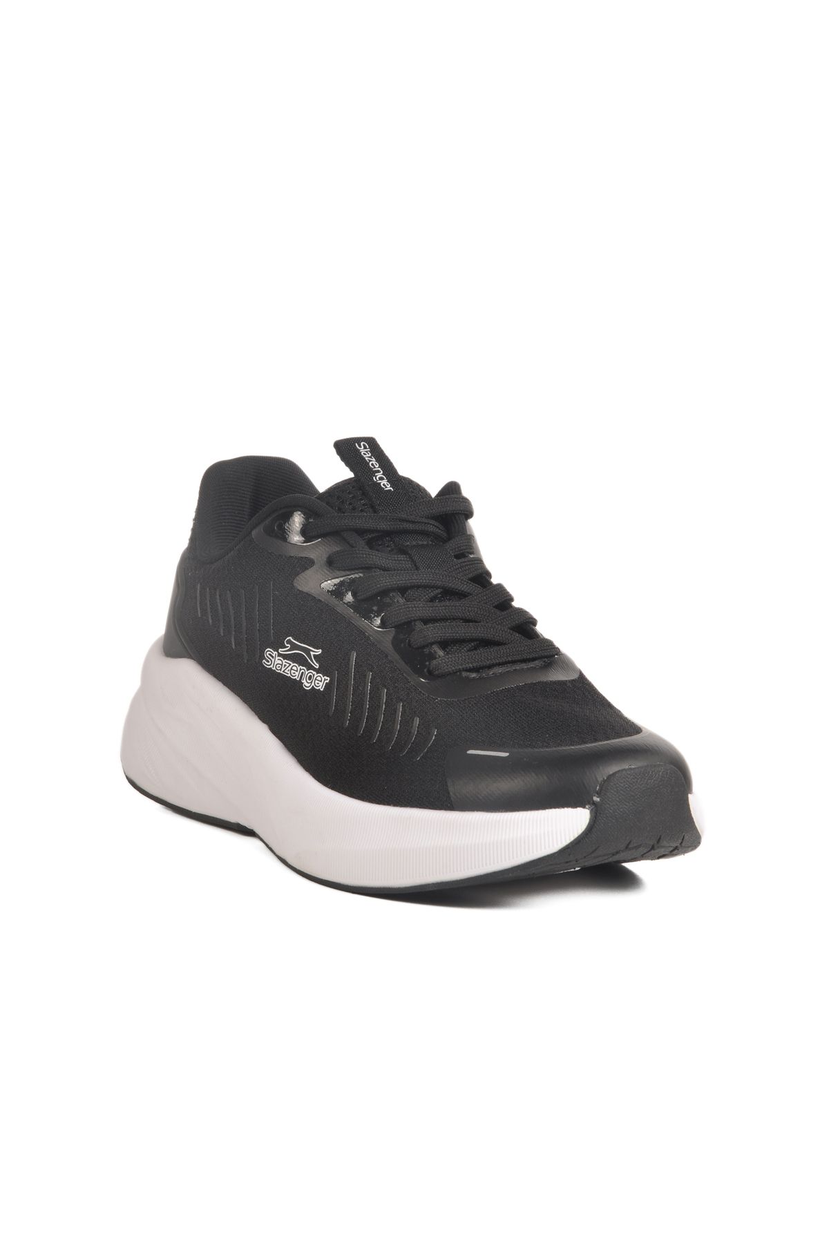Slazenger Siyah Beyaz Fileli Hafif Esnek Erkek Spor Ayakkabı Wolly M