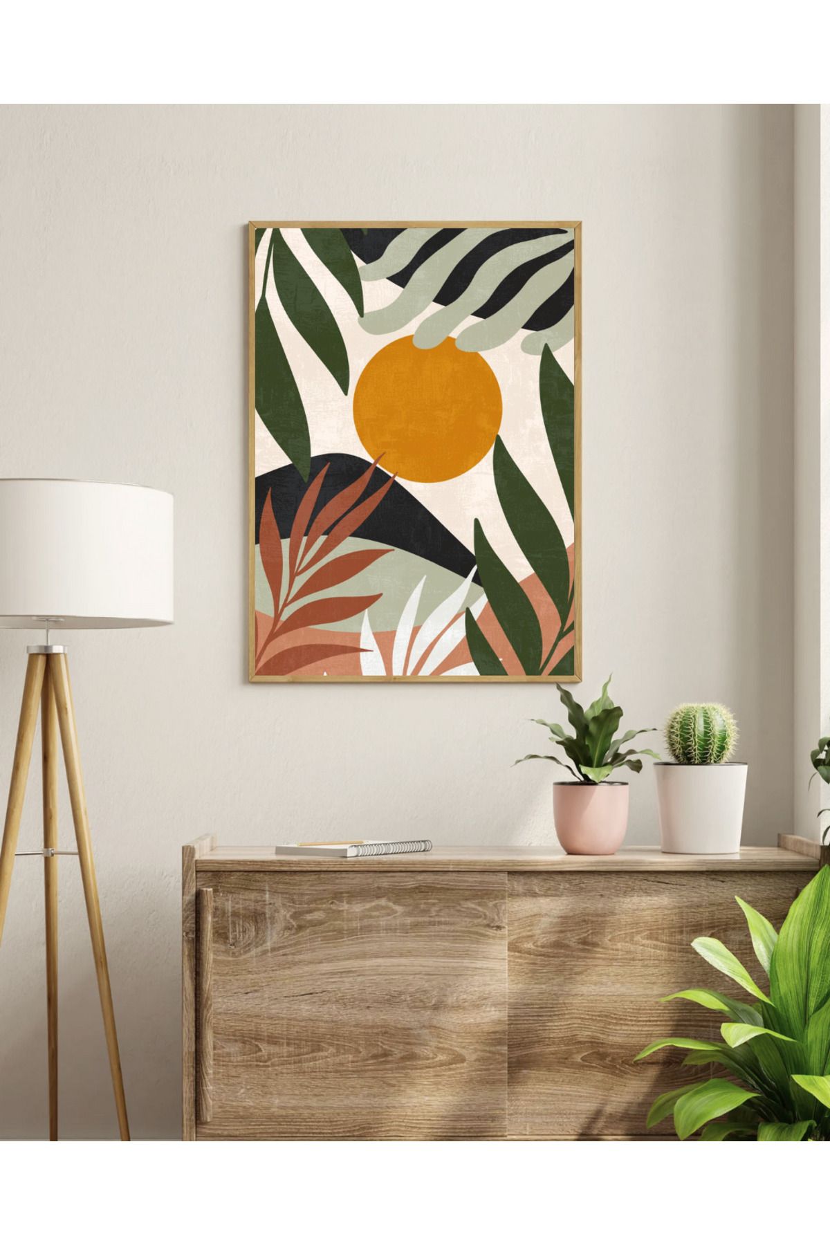 woodhomeworks tek parça salon ofis dekor tablo