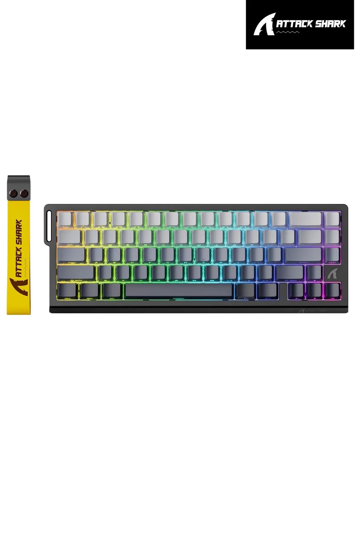DarkRage Attack Shark X68HE Rapid Trigger 0.125ms Manyatik Switch RGB App Uygulamalı Gaming Oyuncu Klavye