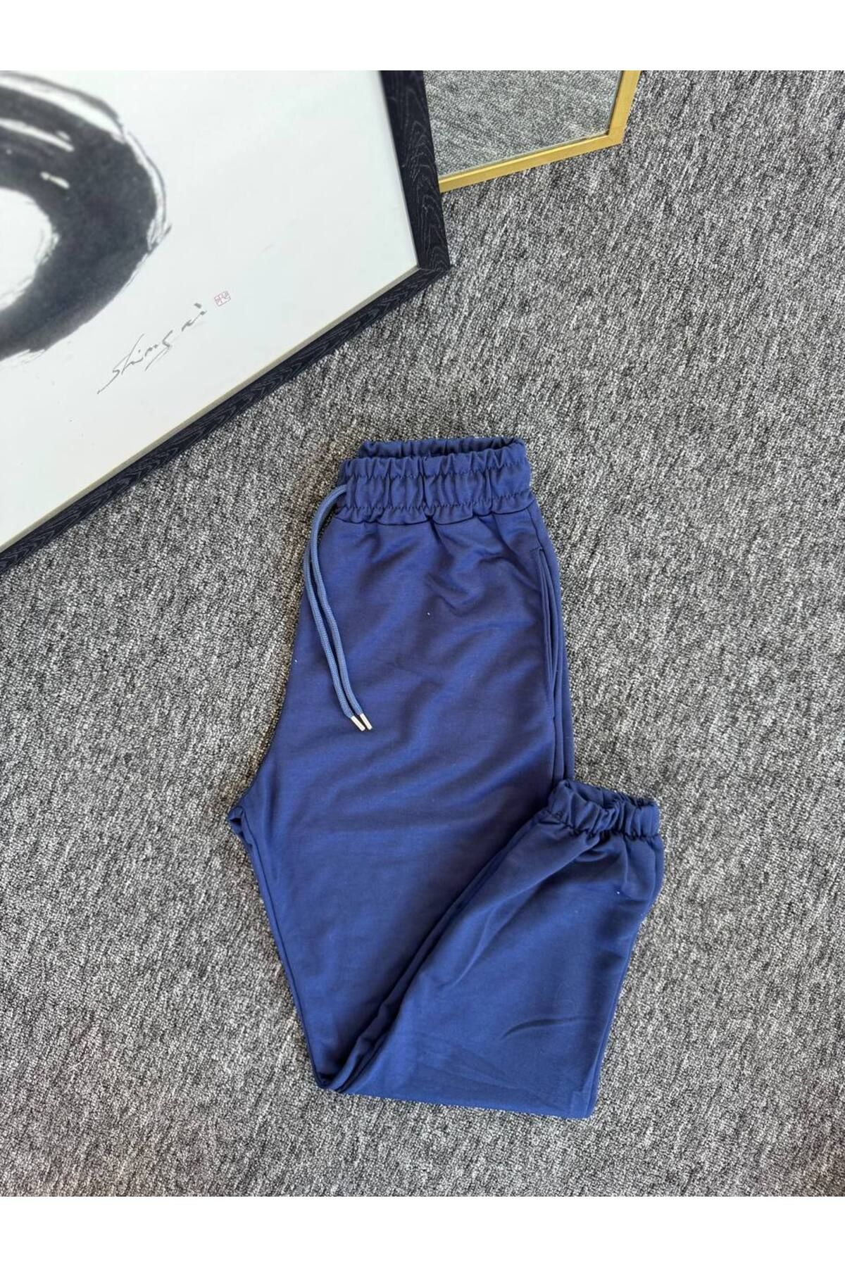 VOGUEMET Yeni Sezon Erkek Kadın Unisex Düz Renk Vortex Yüksek Kaliteli Eşofman Altı Paça Lastikli