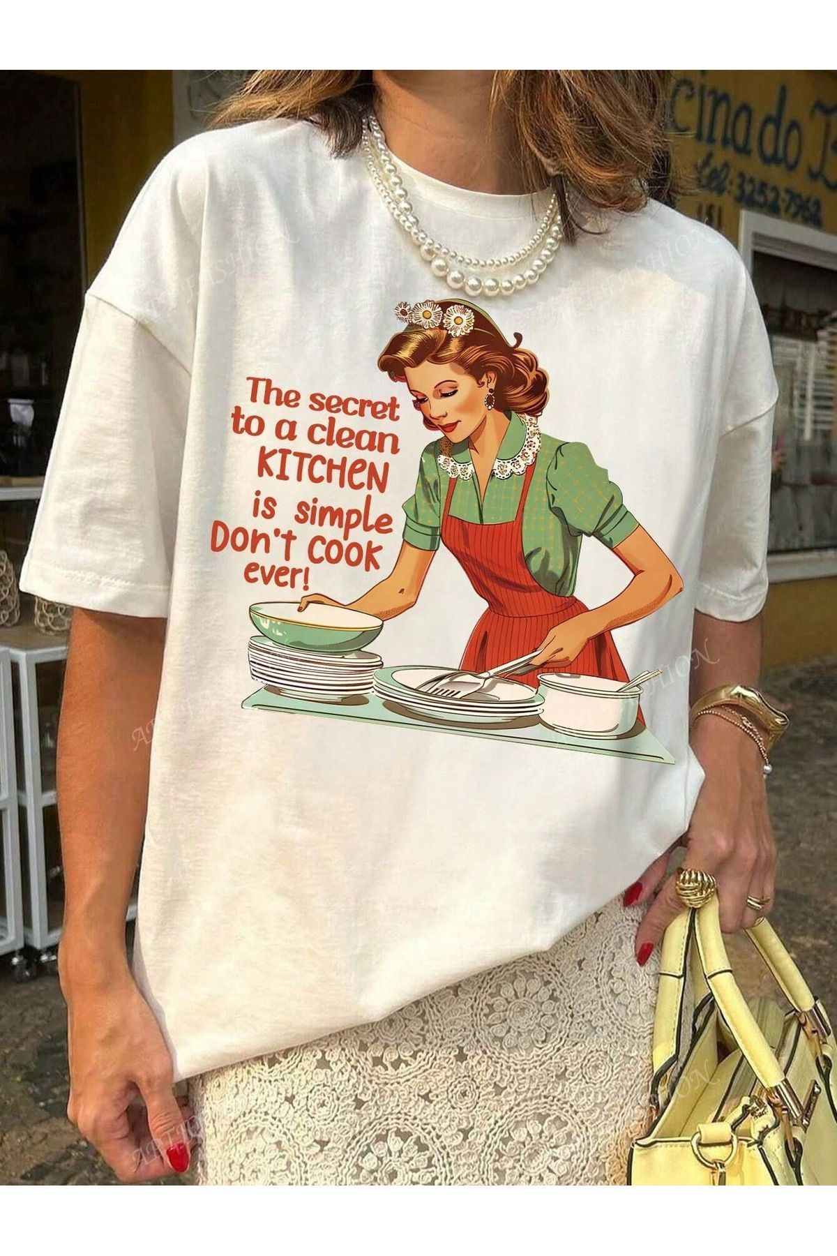 Jose Clothing Oversize Kesim Kısa Kollu Baskılı T-shirt