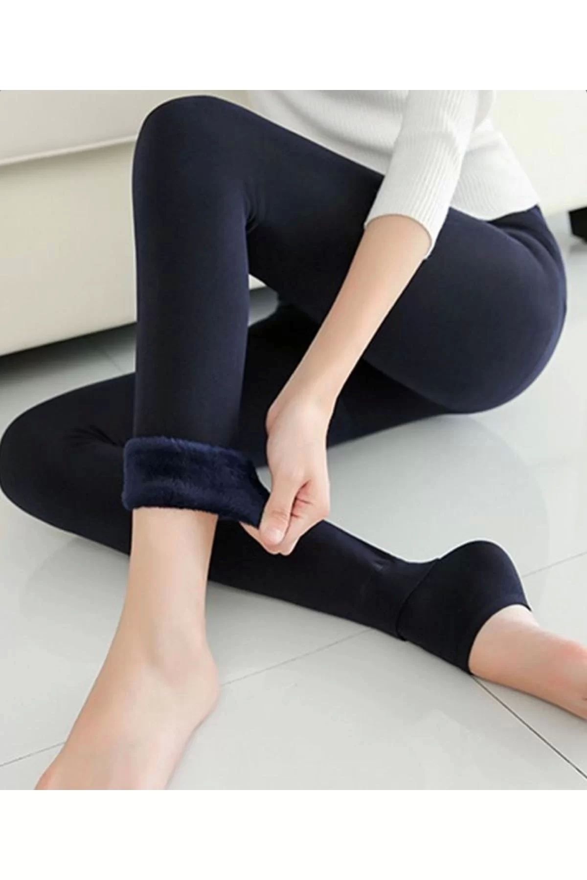 STOREMAX Siyah Peluş Tayt Pt580-1