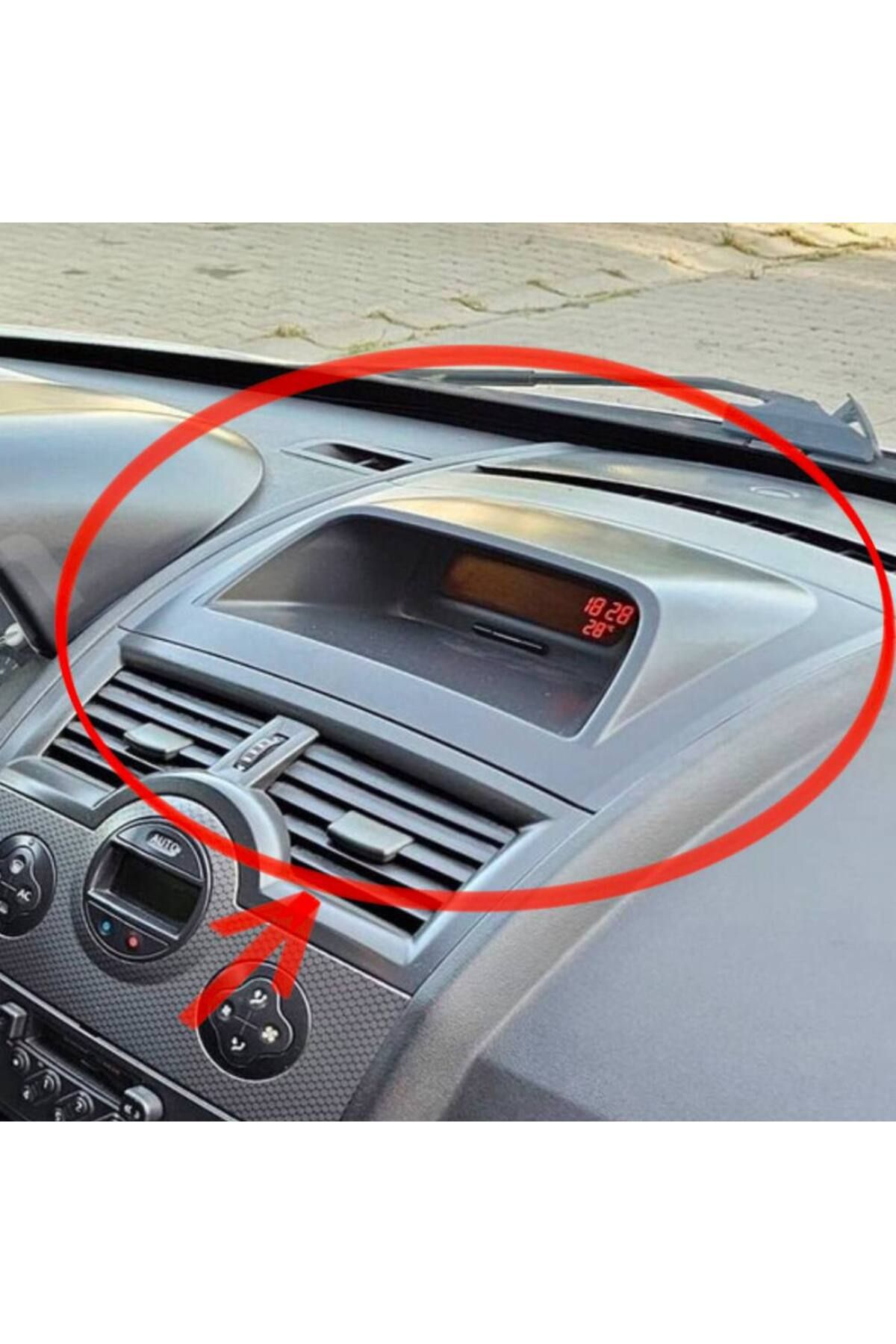 Fabrikasyon Megane 2 SaatRadyo Gösterge Çerçevesi