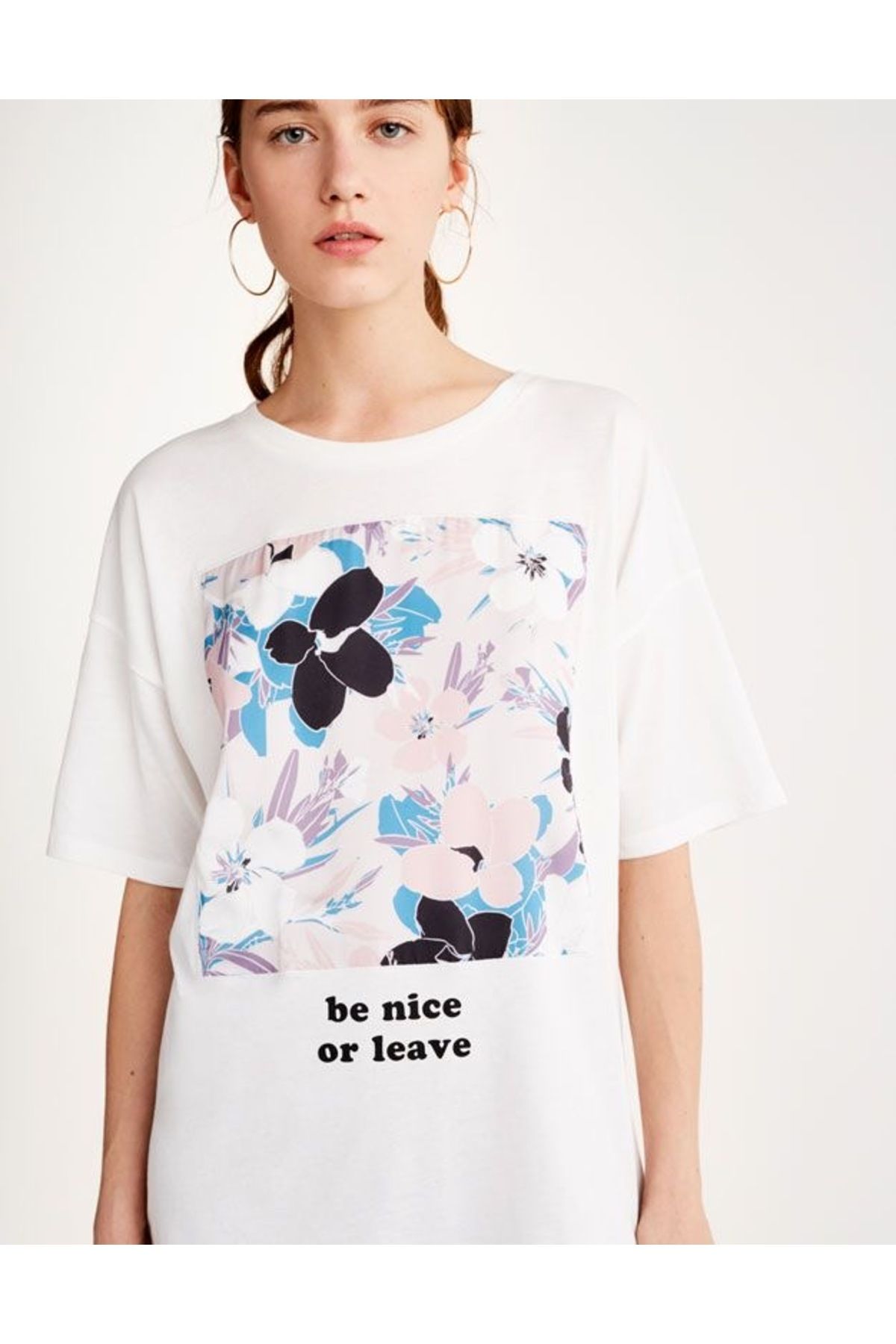 Jose Clothing Oversize Kesim Kısa Kollu Baskılı T-shirt