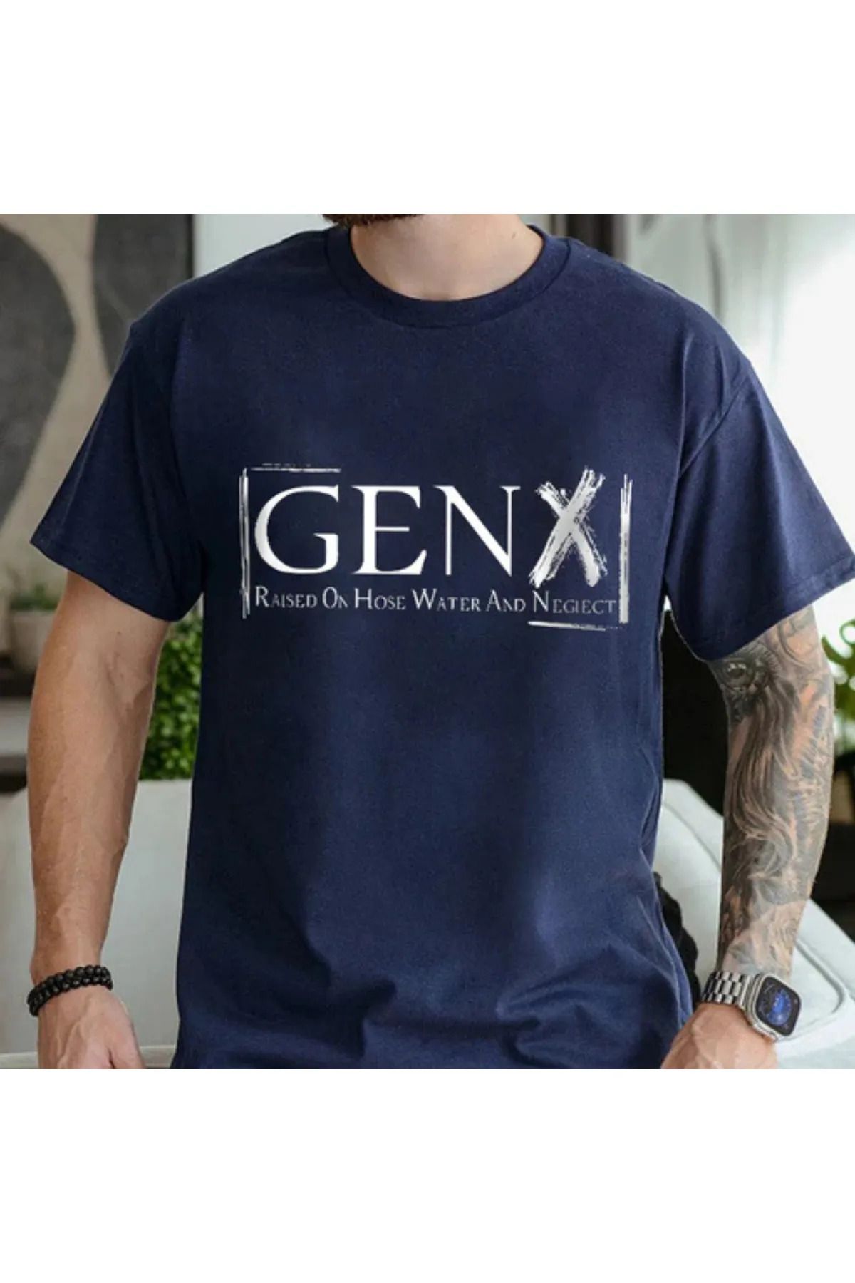 FeaR LeeS GENX Raised On Hose Water And Neglect Baskılı Oversize T-shirt
