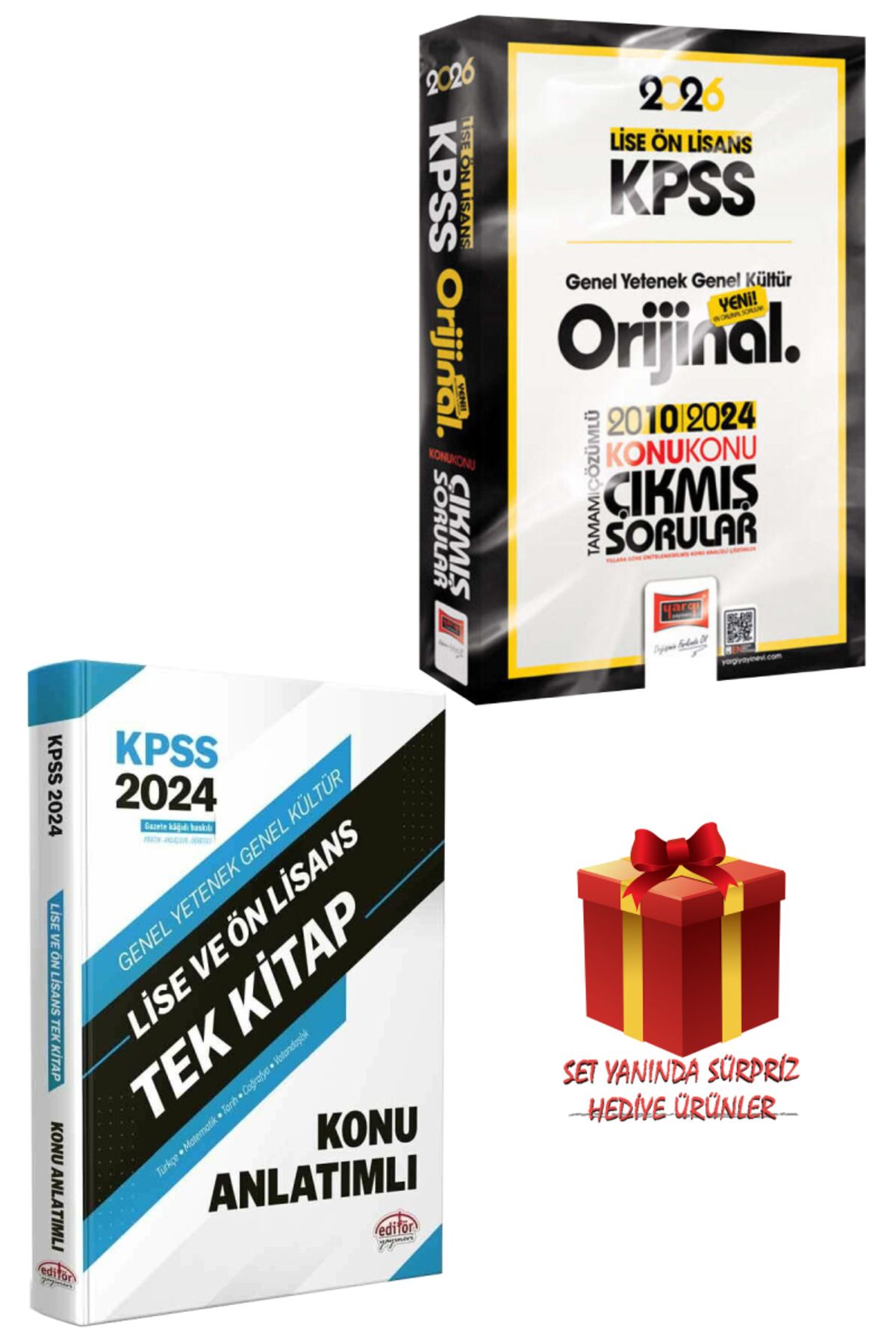 Yargı Yayınları 2026 KPSS Lise-Ön Lisans GYGK Orijinal Konu Konu Çıkmış Sorular 2010-2024 + Tek Kitap Konu Anlatımlı
