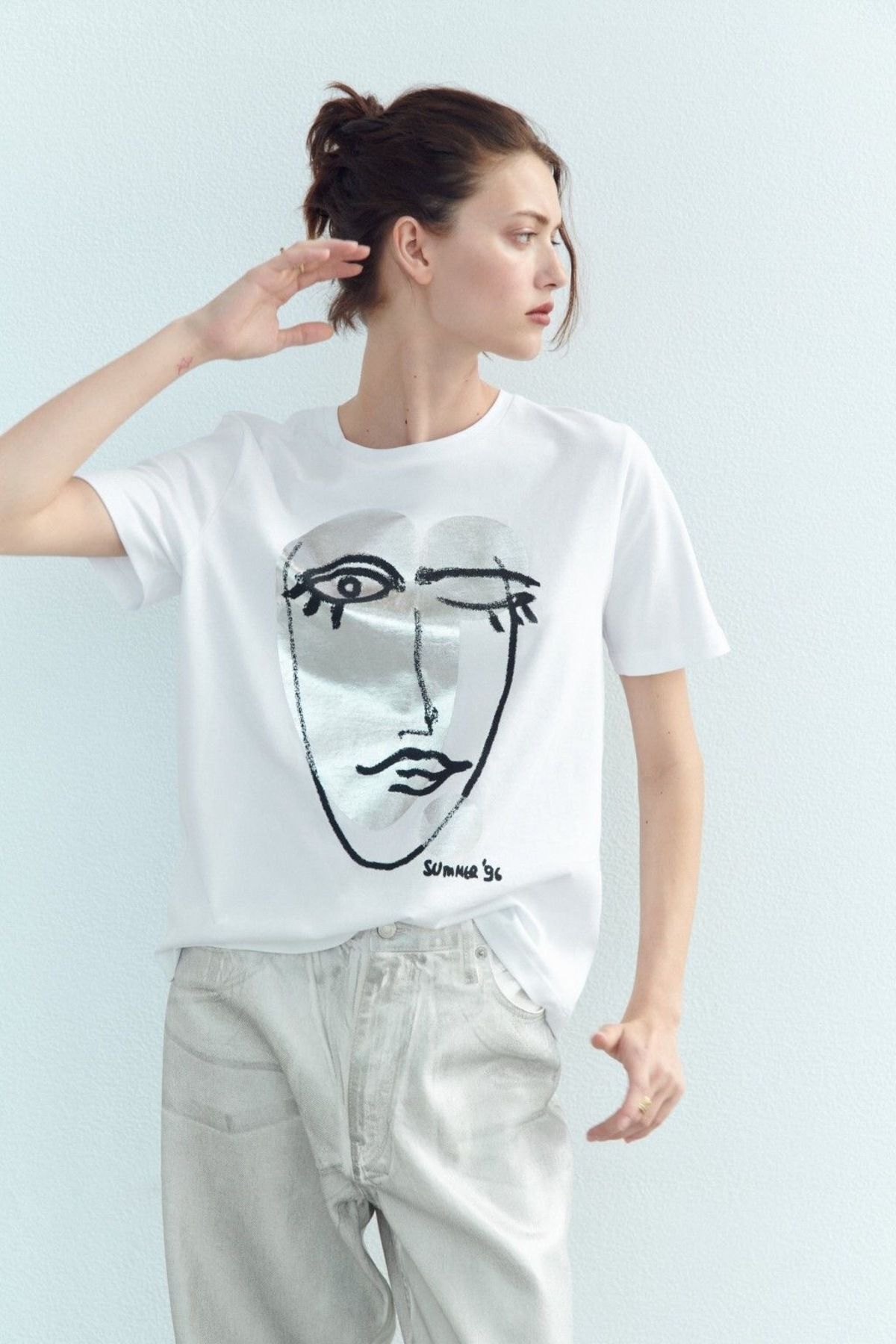 Jose Clothing Oversize Kesim Kısa Kollu Baskılı T-shirt