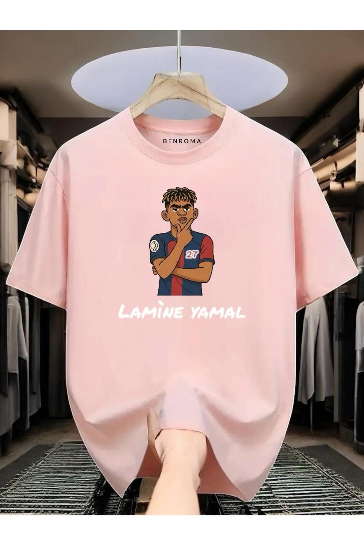 BENROMA LAMİNE YAMAL BASKILI TİŞÖRT