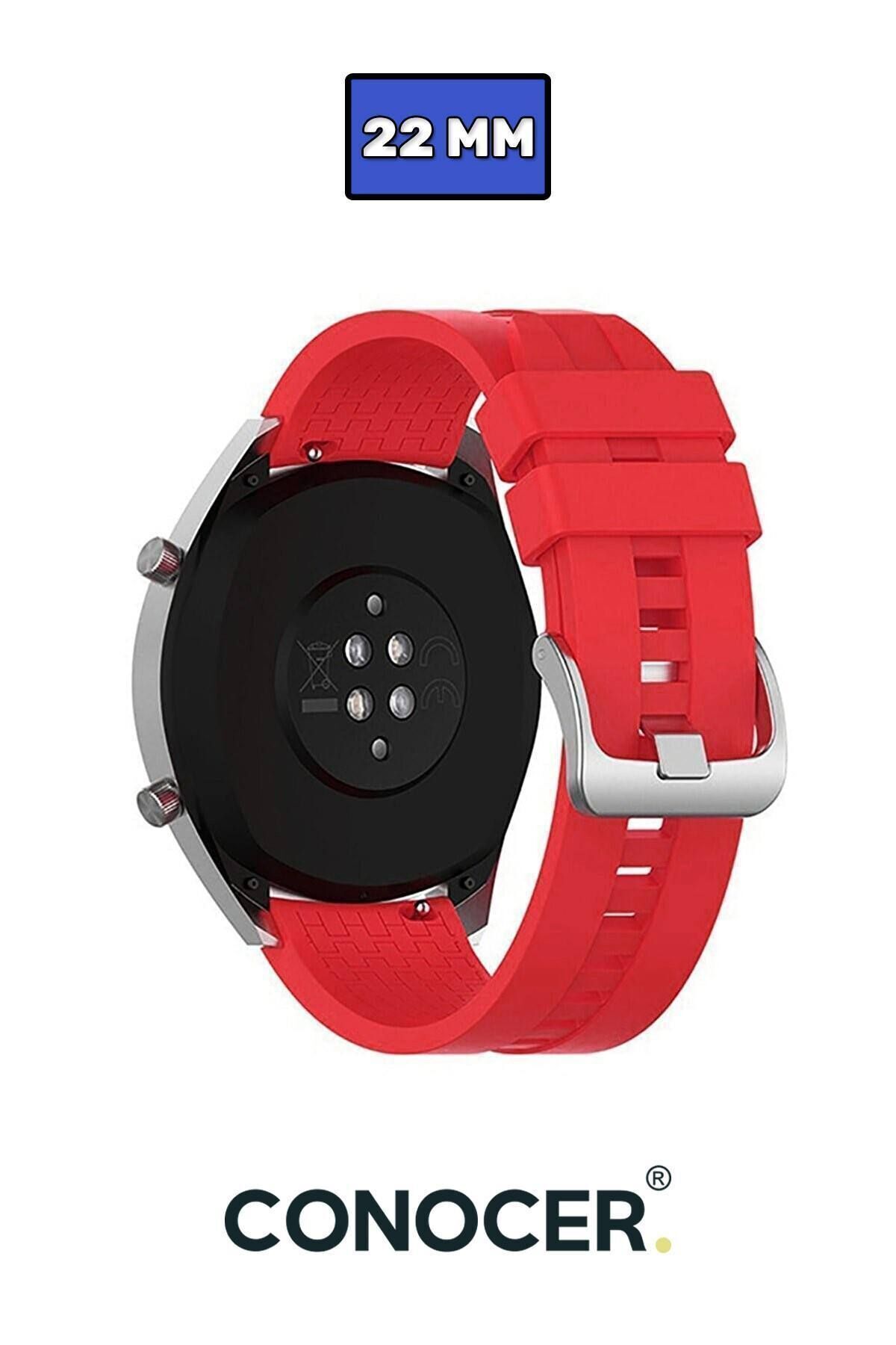 CONOCER Huawei Watch GT3 SE Uyumlu Yumuşak Silikon Desenli Kordon Kayış (22mm)