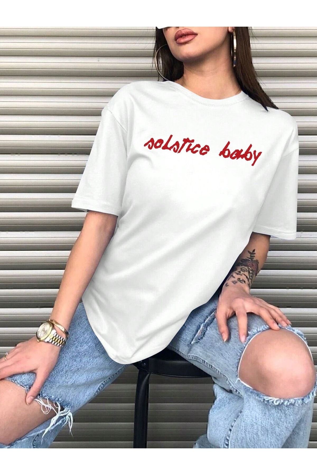 Jose Clothing Oversize Kesim Kısa Kollu Baskılı T-shirt