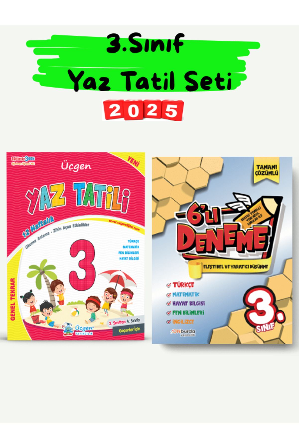 Üçgen Yayıncılık 3. Sınıf Yaz Tatil Seti - 2025 Özel