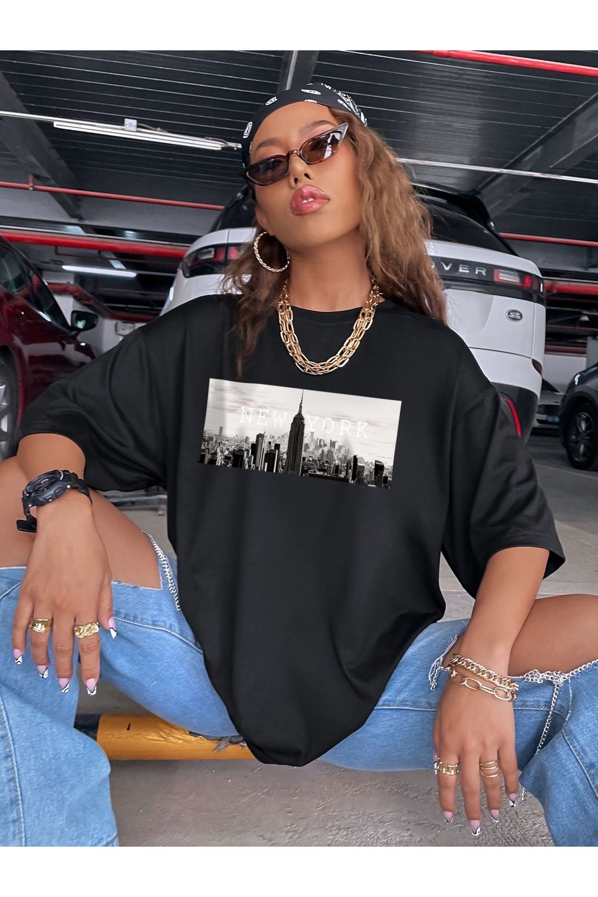Jose Clothing Oversize Kesim Kısa Kollu Baskılı T-shirt