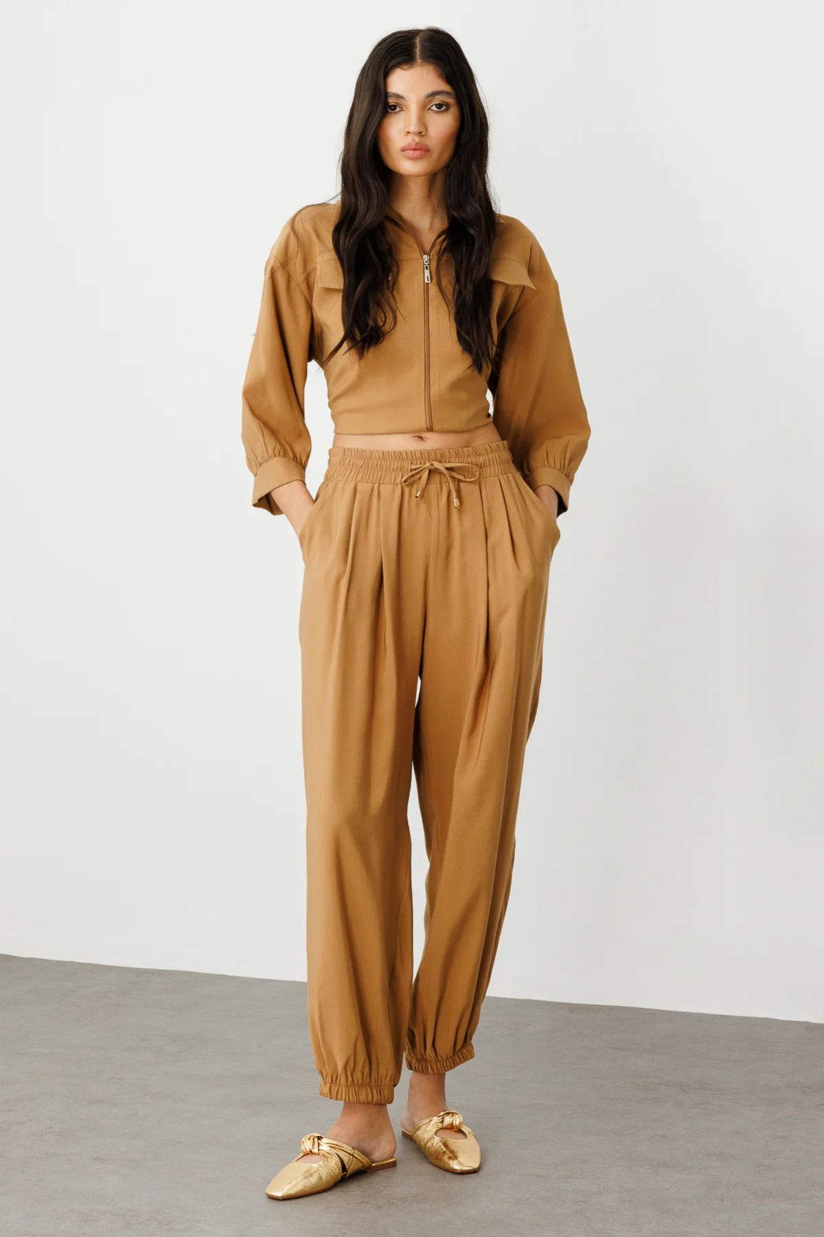 On Fashion On Paçaları Lastikli Spor Pantolon-54503