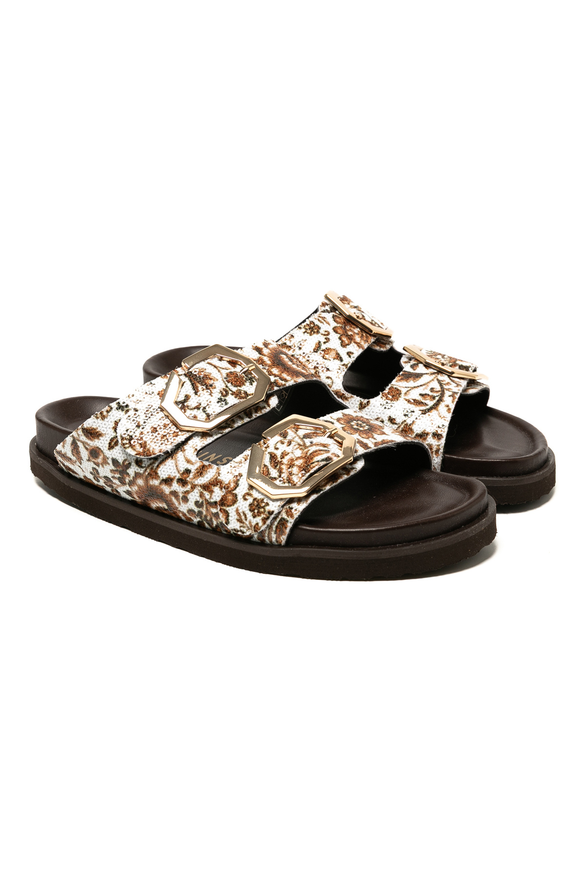 Genuins-Women / Girls Slippers Galia g 106359   Genuins Vegan Tile Camel 3