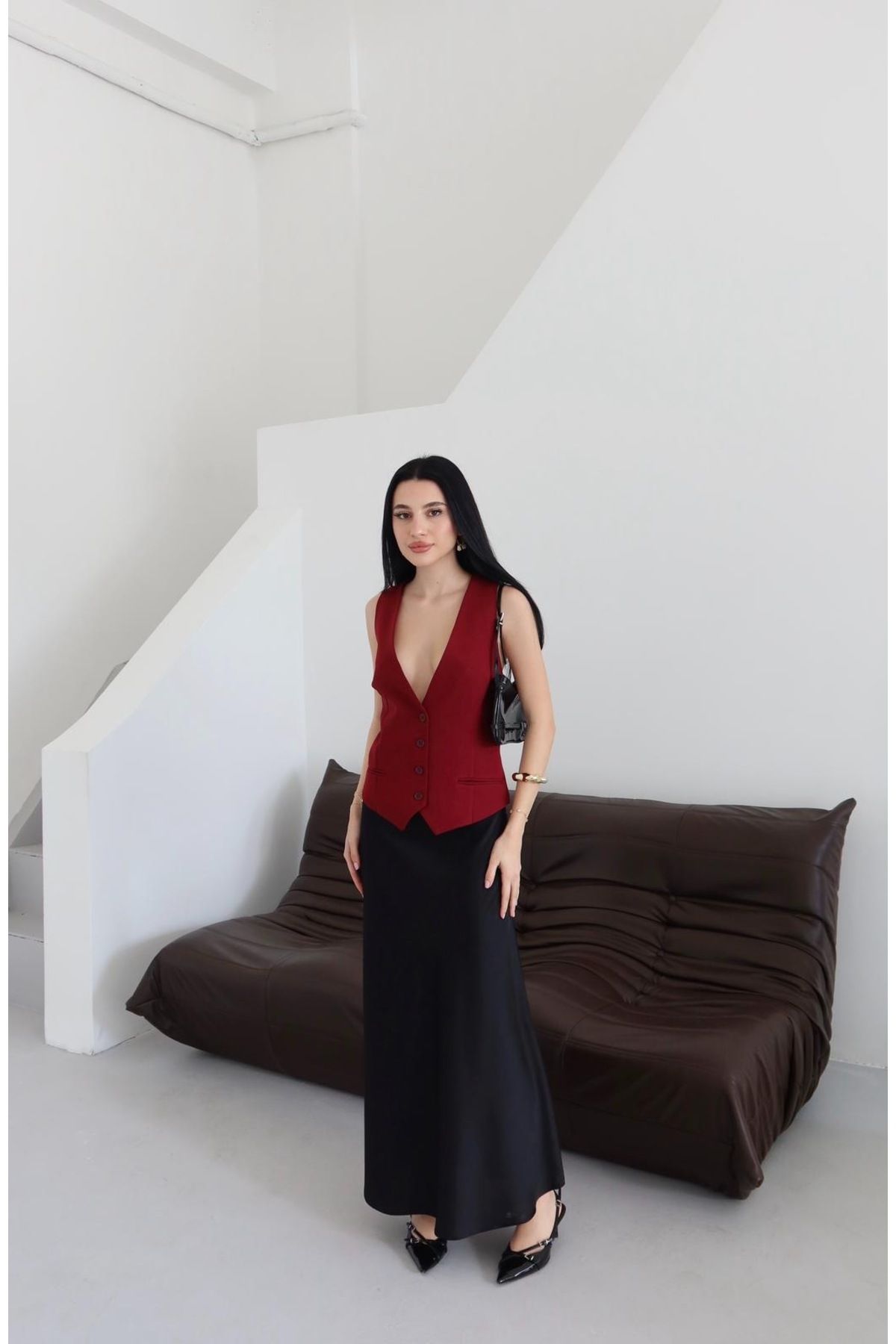 Ekim Store Düğmeli Blazer Yelek Ceket