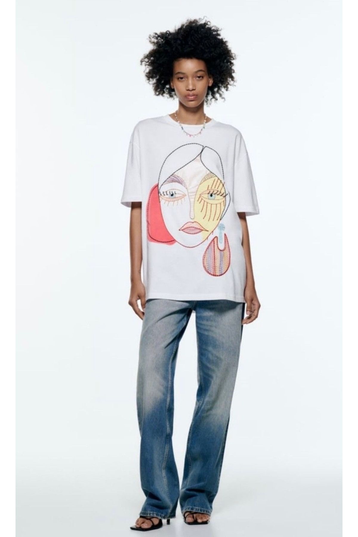 Jose Clothing Oversize Kesim Kısa Kollu Baskılı T-shirt