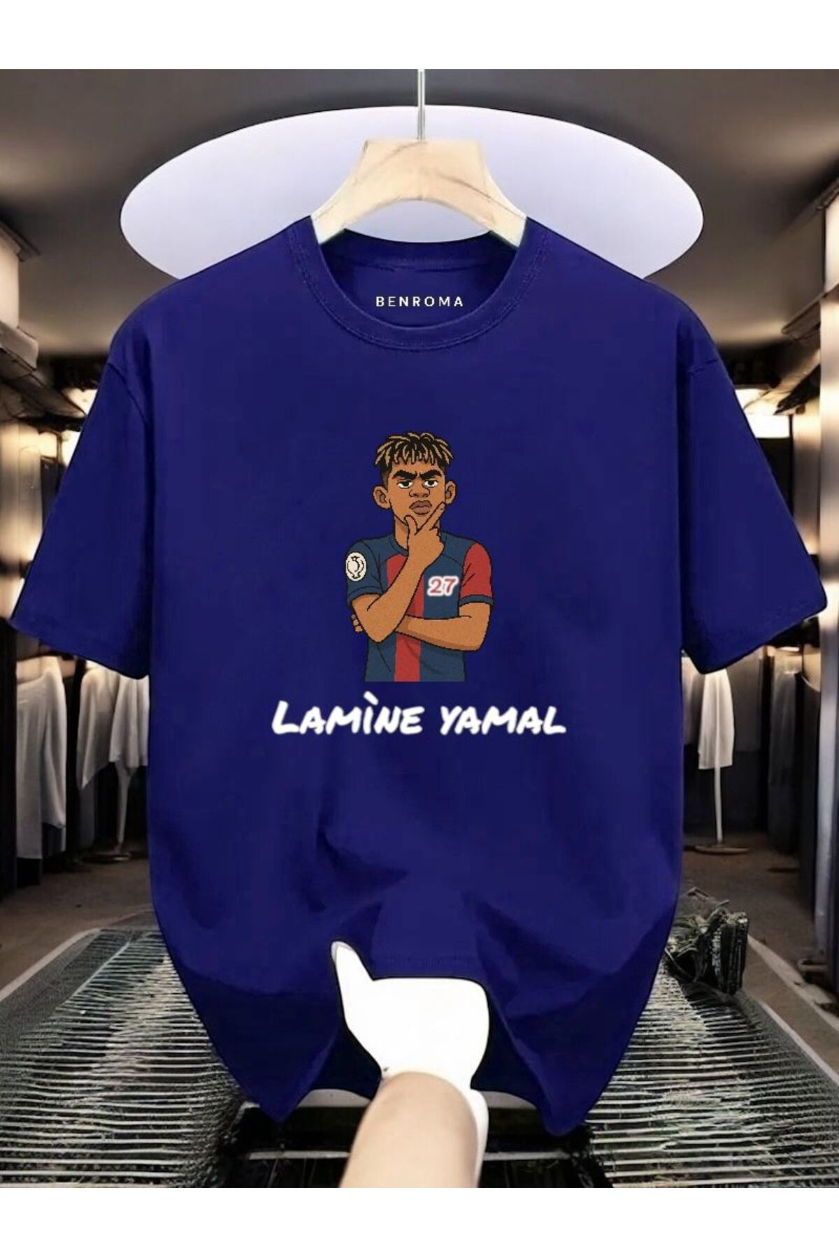 BENROMA LAMİNE YAMAL BASKILI TİŞÖRT