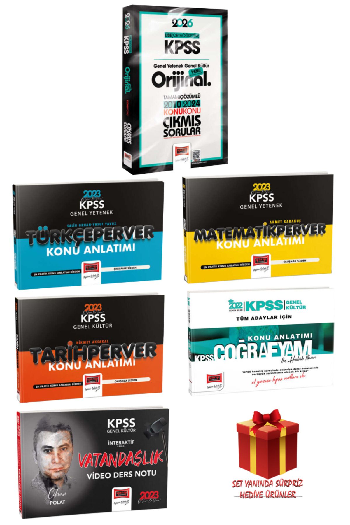 Yargı Yayınları 2026 KPSS Lise Ortaöğretim GYGK Orijinal Konu Konu Çıkmış Sorular 2010-2024+Tüm Dersler Konu Anlatım