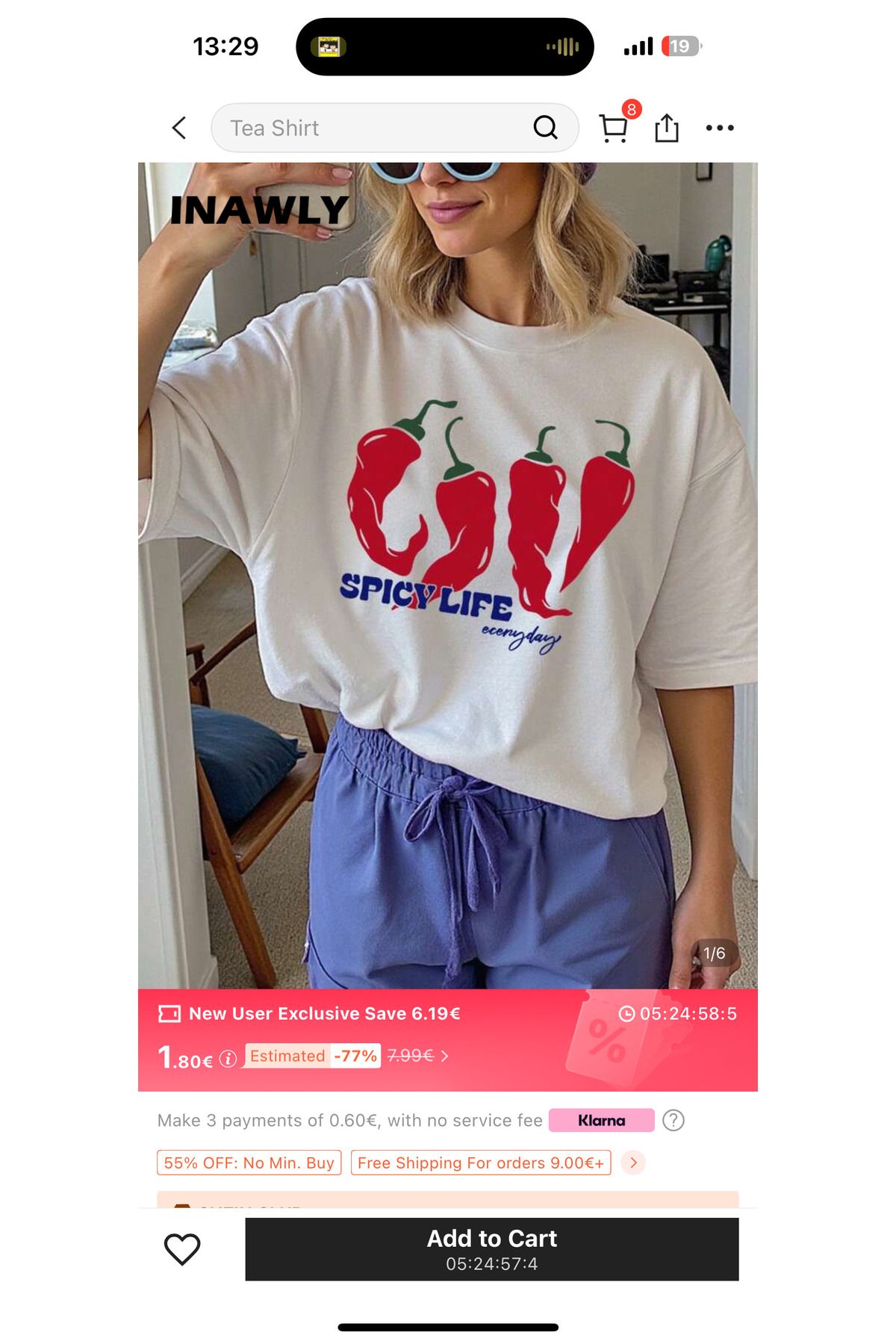 Jose Clothing Oversize Kesim Kısa Kollu Baskılı T-shirt