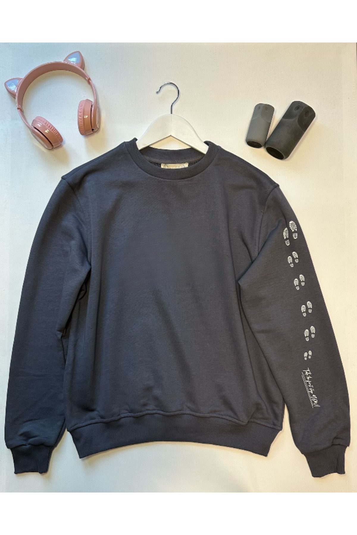 Lumora Design Füme Adım Detay Sweatshirt