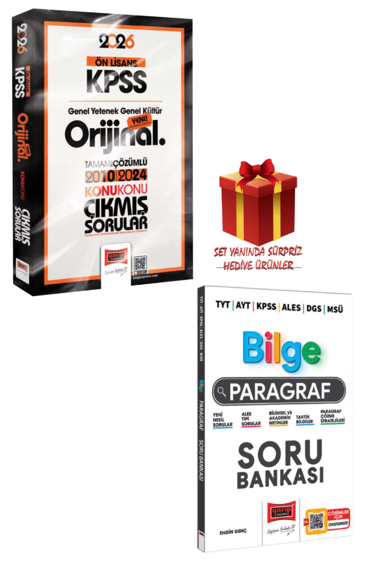Yargı Yayınları 2026 KPSS Ön Lisans GYGK Orijinal Konu Konu Çıkmış Sorular 2010-2024 + Bilge Paragraf Soru Bankası