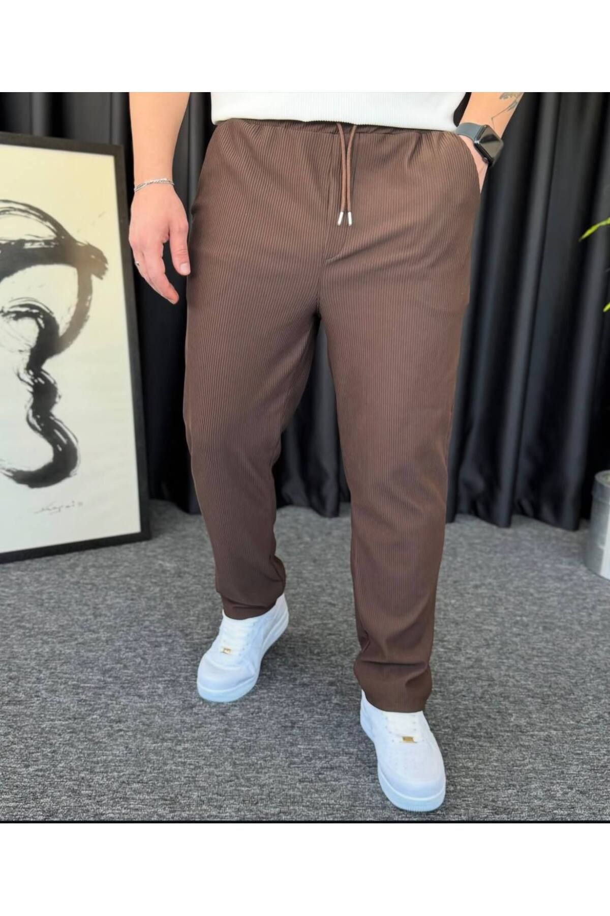 VOGUEMET Yeni Sezon Erkek Kadın Unisex Düz Renk Ottoman Yüksek Kaliteli Eşofman Altı