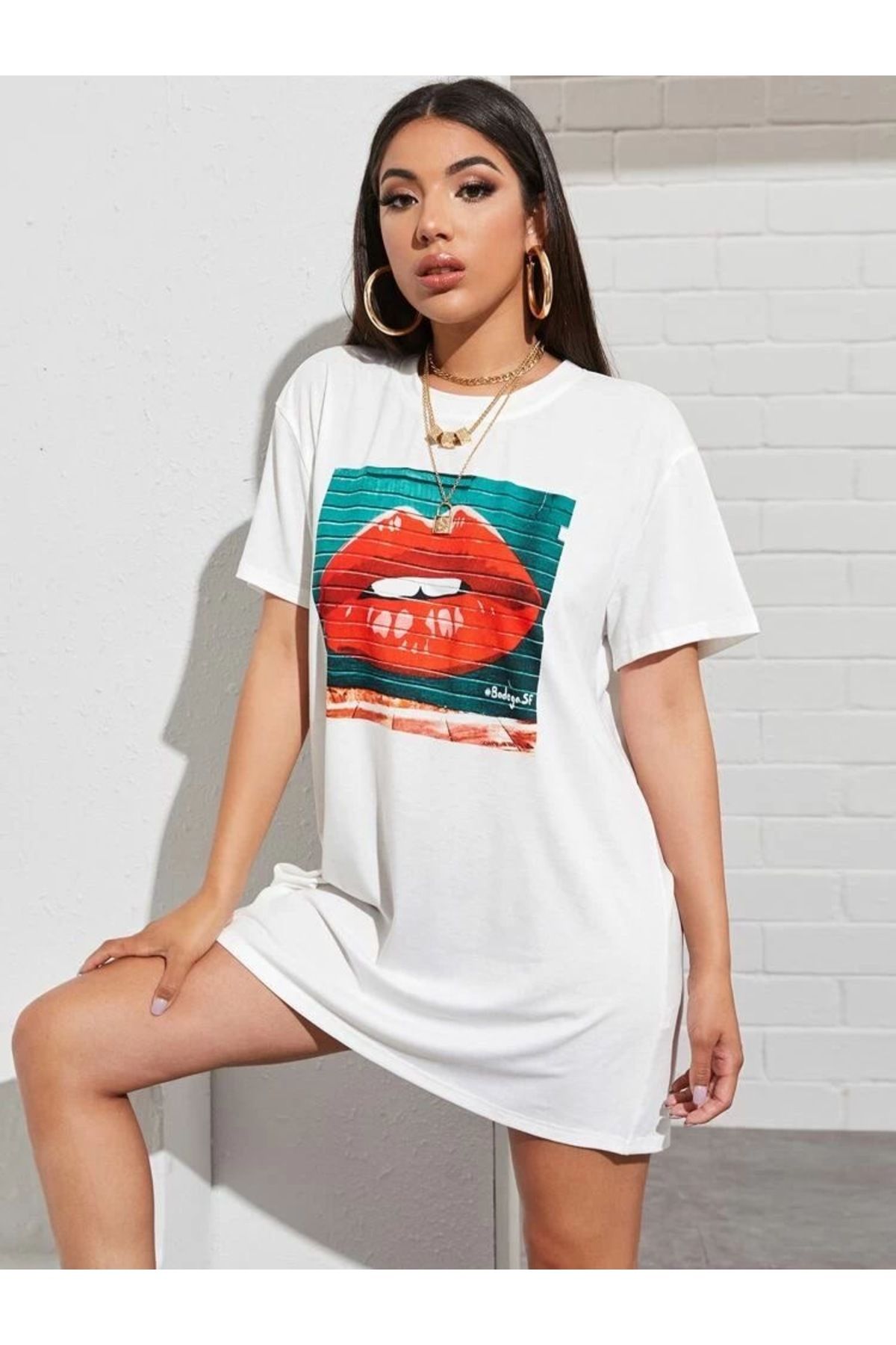 Jose Clothing Oversize Kesim Kısa Kollu Baskılı T-shirt