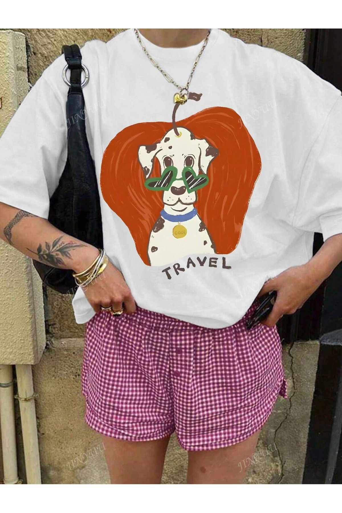 Jose Clothing Oversize Kesim Kısa Kollu Baskılı T-shirt