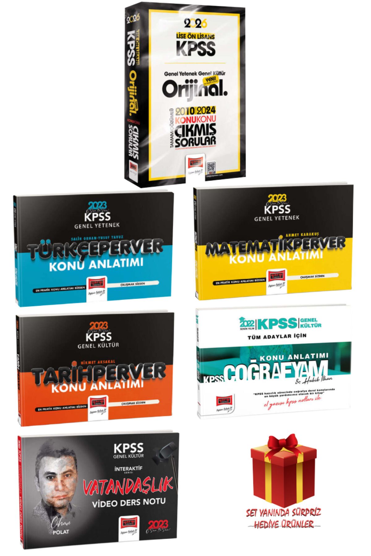 Yargı Yayınları 2026 KPSS Lise-Ön Lisans GYGK Orijinal Konu Konu Çıkmış Sorular 2010-2024+Tüm Dersler Konu Anlatımı