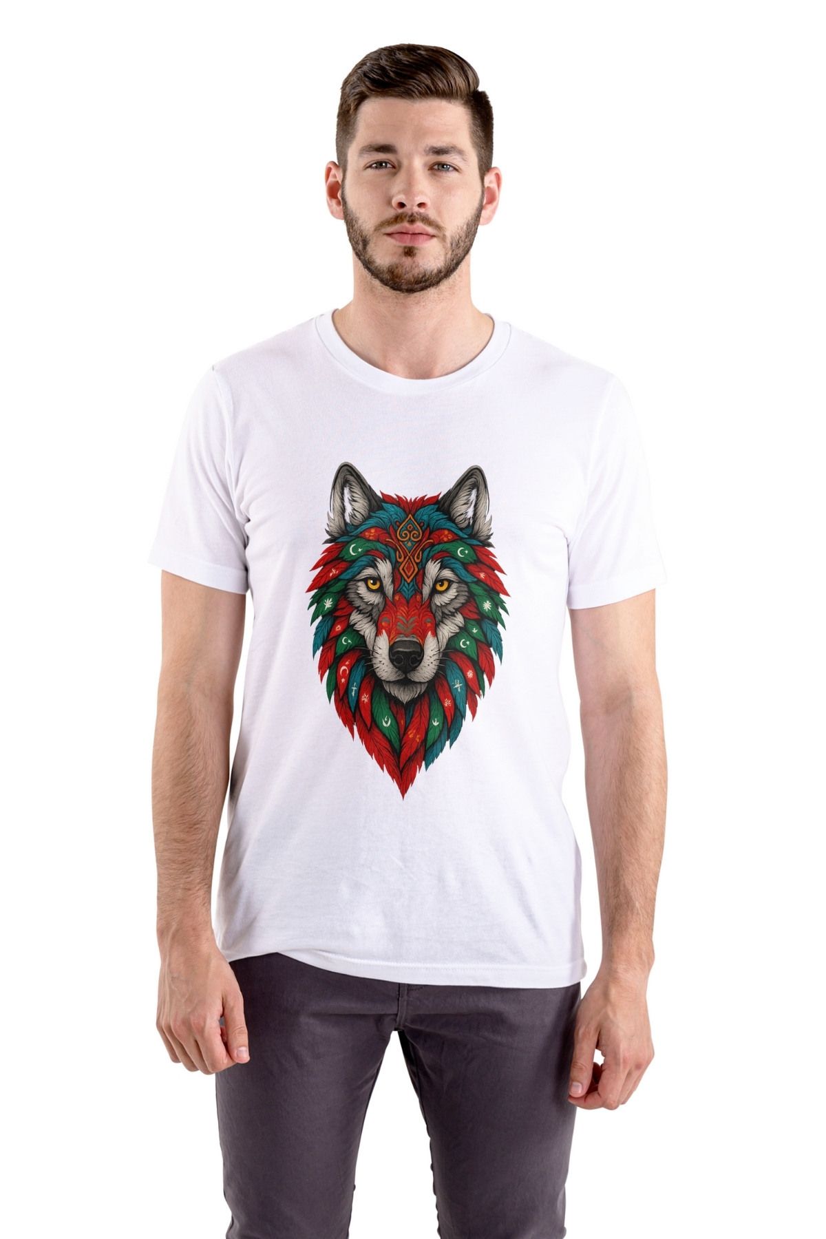 Texclusive İlk Türk Devletleri Bayrakları Bozkurt Tshirt Turan Türk Tişört