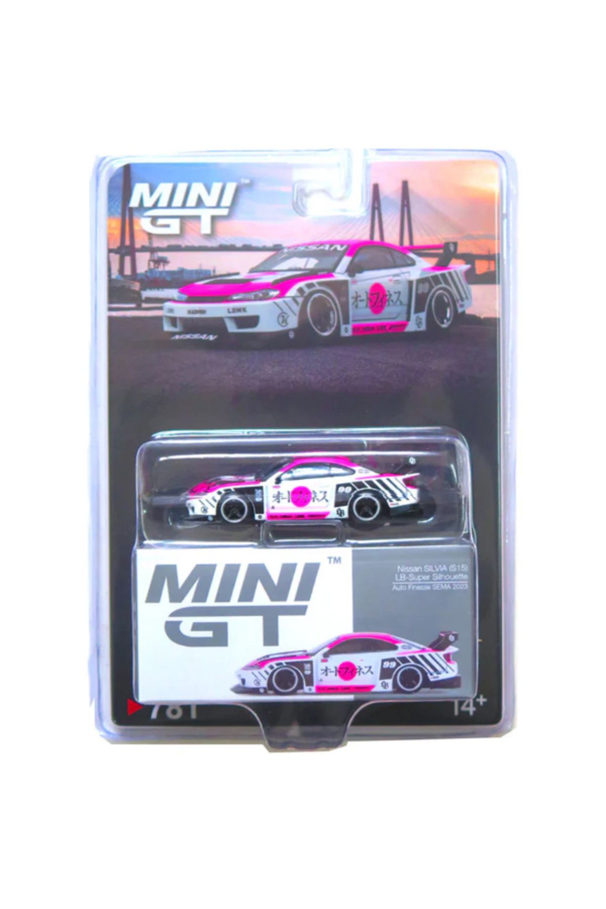 mini gt No.781 Nissan SILVIA (S15) LB-Super Silhouette Auto Finesse SEMA 2023 (Blister Pack)
