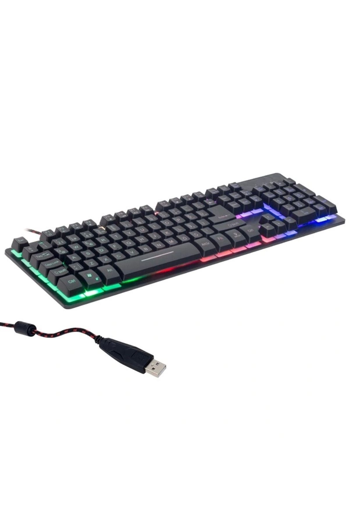 STOREMAX HELLO HL-18744 METAL KASA RGB IŞIKLI KABLOLU OYUNCU Q KLAVYE ZYG-800 (5047)