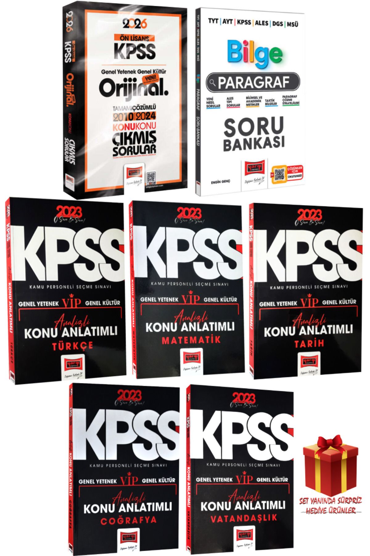 Yargı Yayınları 2026 KPSS Ön Lisans GYGK Orijinal Çıkmış Sorular 2010-2024+Bilge Paragraf SB+Konu Anlatımı Modüler