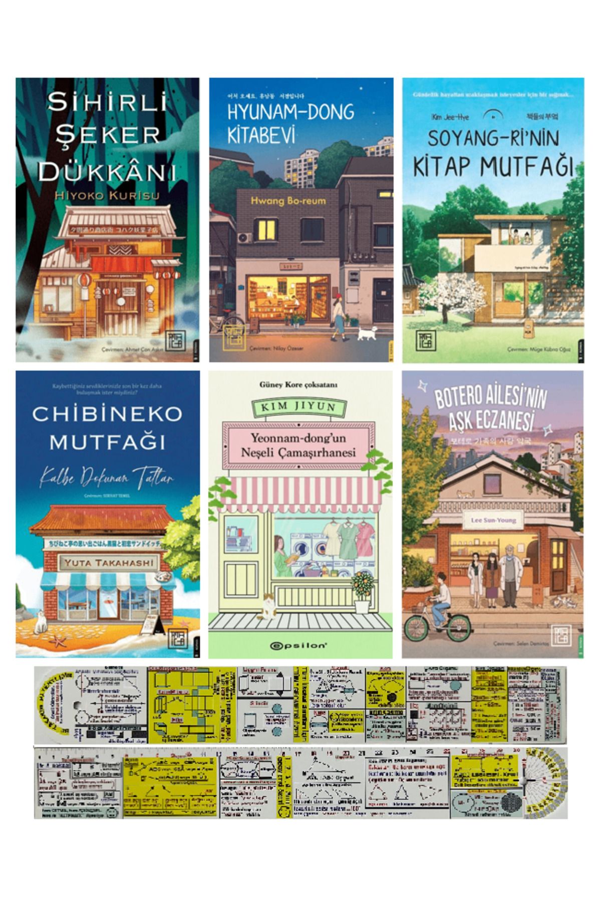Destek Yayınları Kore Edebiyatı Sevilenler 6'lı Set / Hyunam-Dong Kitabevi+Botero Ailesi+Soyang Rinin Kitap Mutfağı