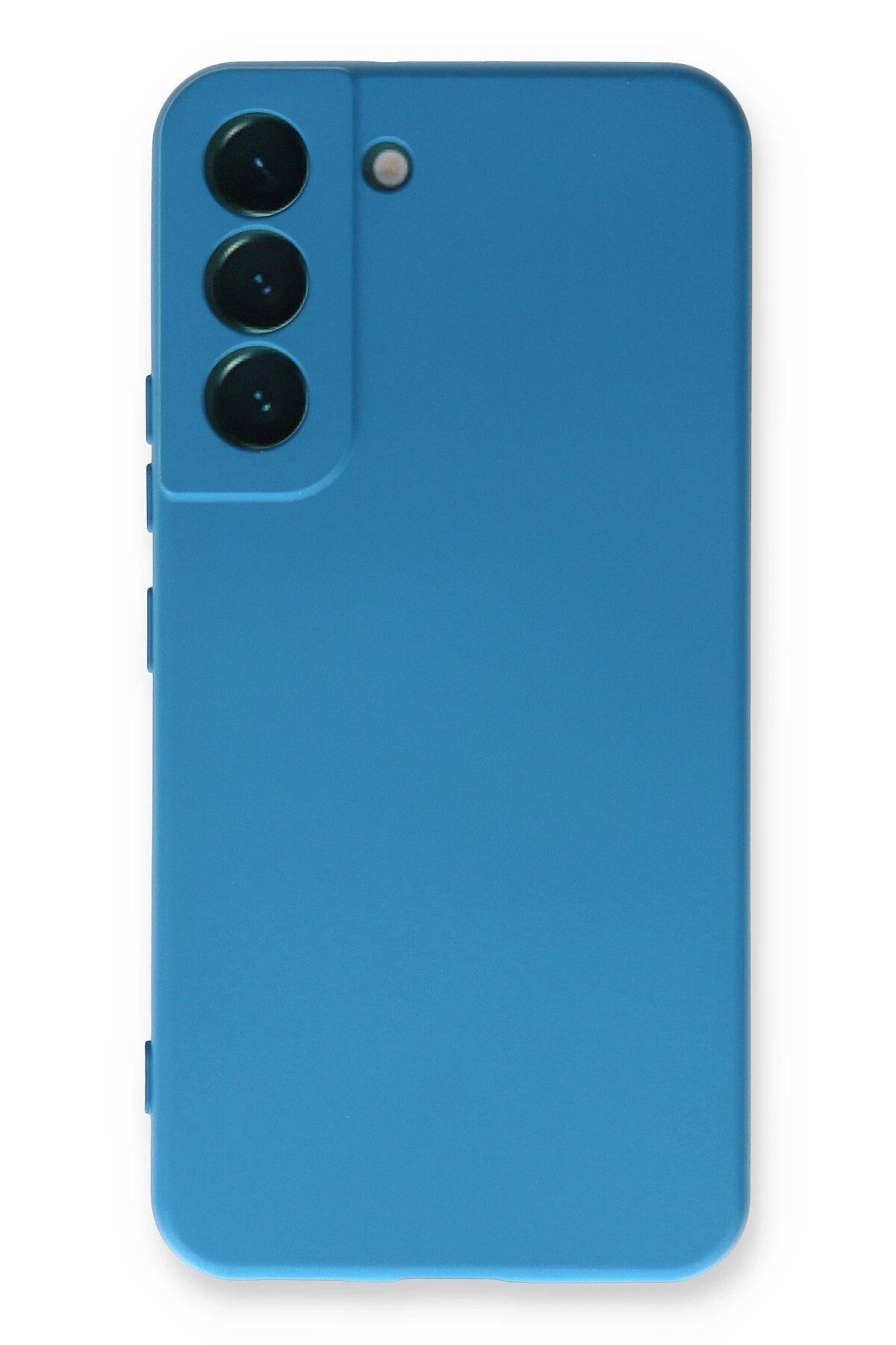 NewFace Galaxy S23 Plus Uyumlu   Kılıf Nano içi Kadife Silikon - Mavi WLZOR