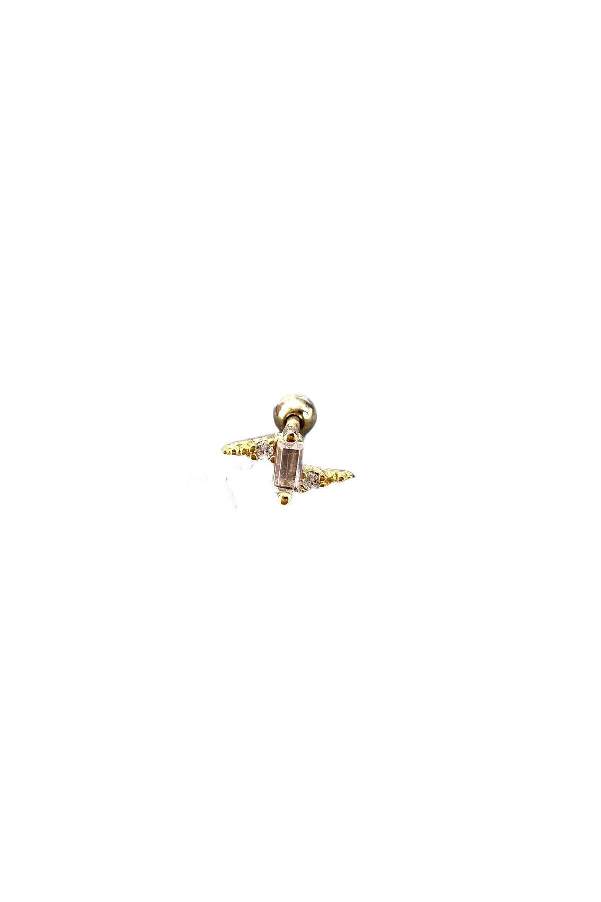 Defne Silver Şimşek Gümüş Piercing