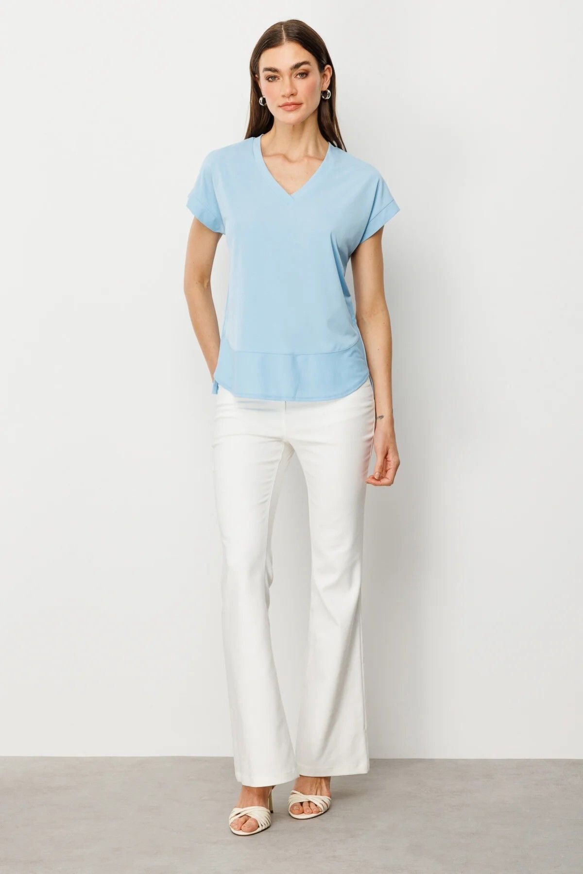 ON TRİKO V Yaka Kısa Kol T-Shirt 51475-25