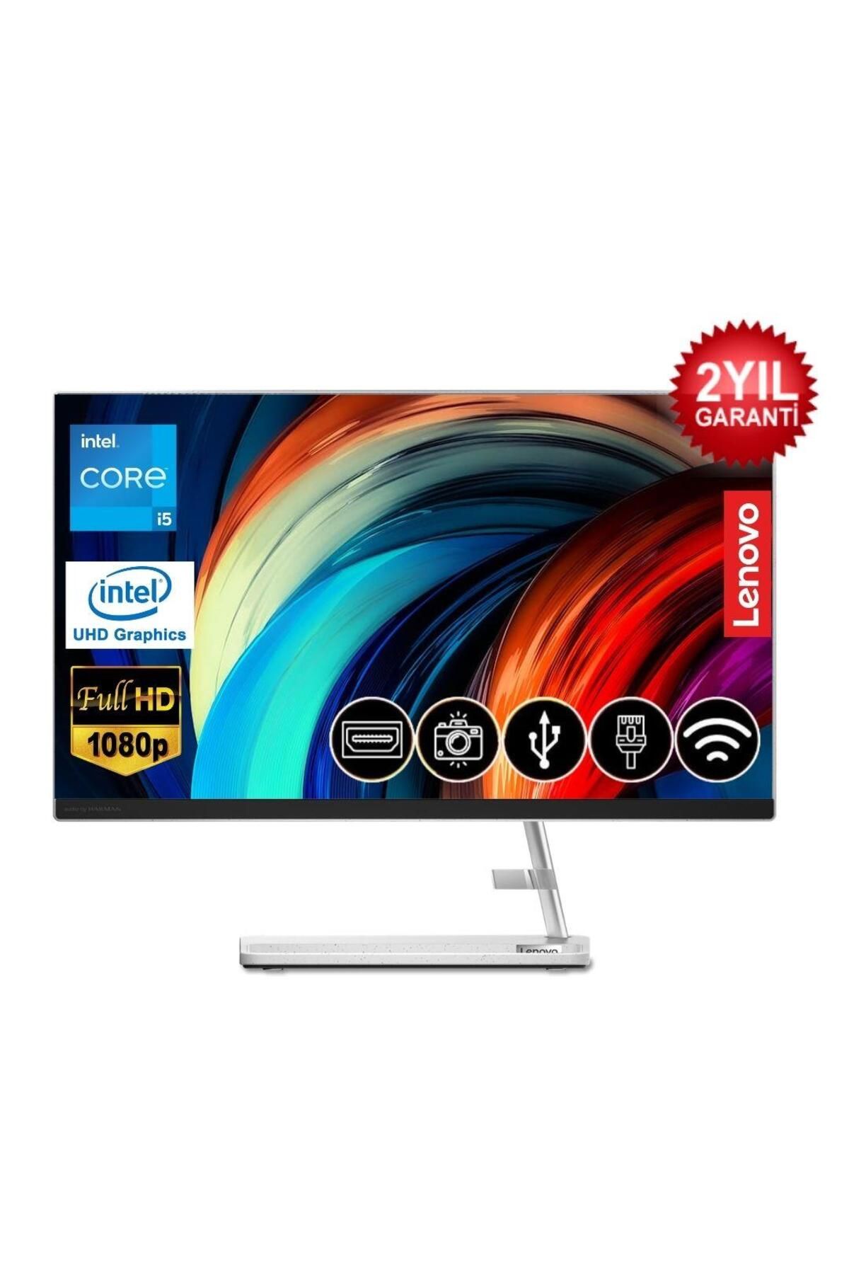 LENOVO Ideacentre 3 i5 12450H 16GB 1TB M.2 SSD F0GH01GBTR ATL6 23.8" Fdos Beyaz All In One Bilgisay
