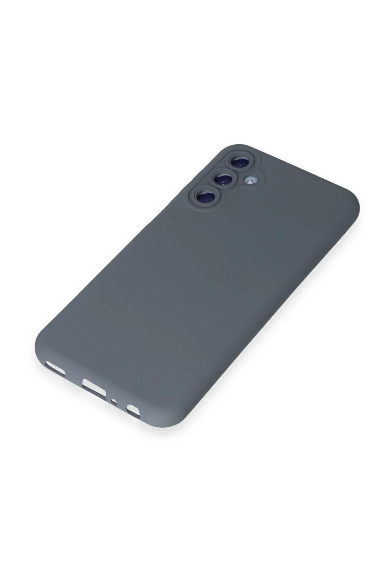 NewFace Galaxy M14 5G  Uyumlu Kılıf Nano içi Kadife Silikon - Gri